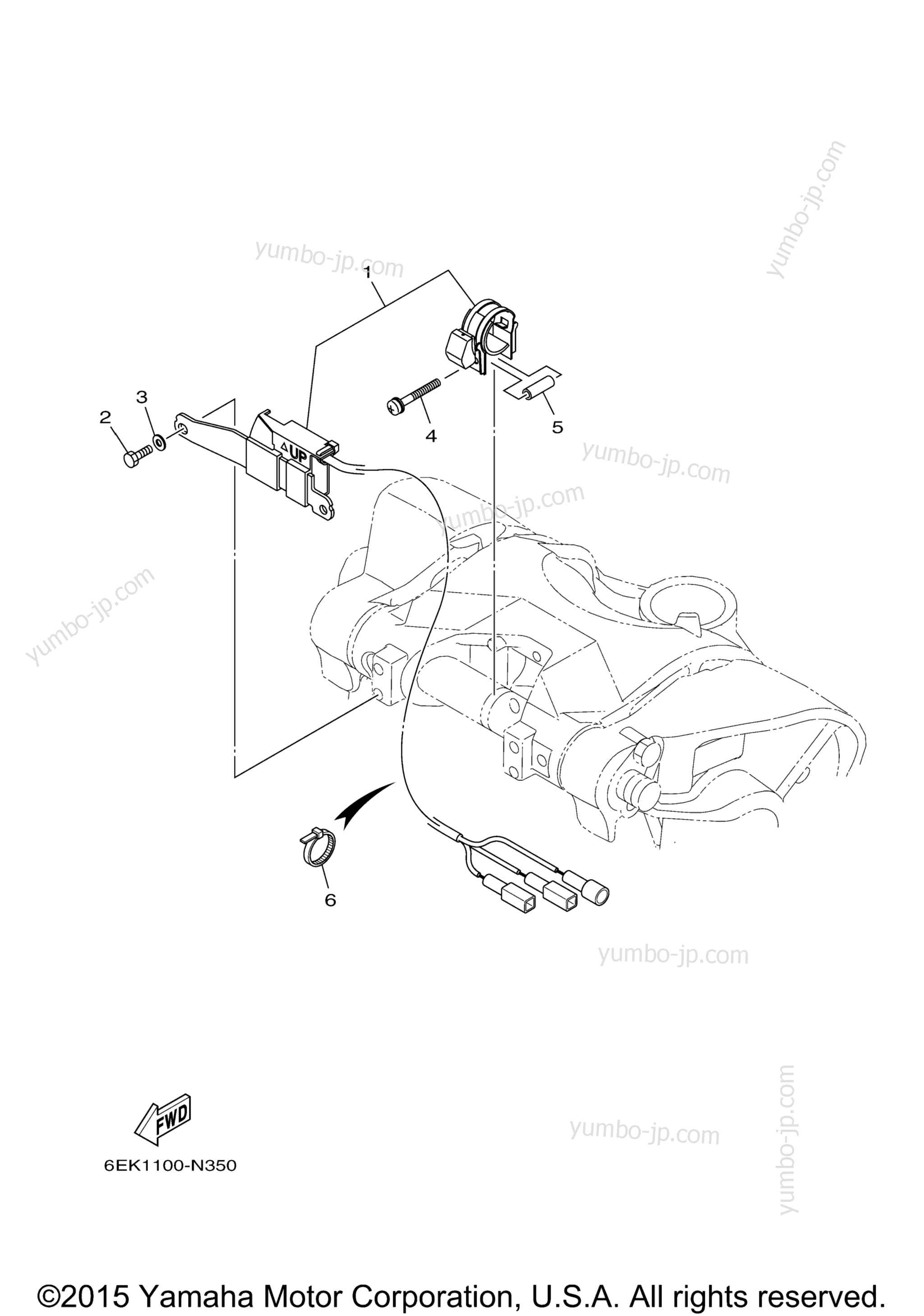 Optional Parts 2 for outboards YAMAHA LF115XB (0214) 2006 year
