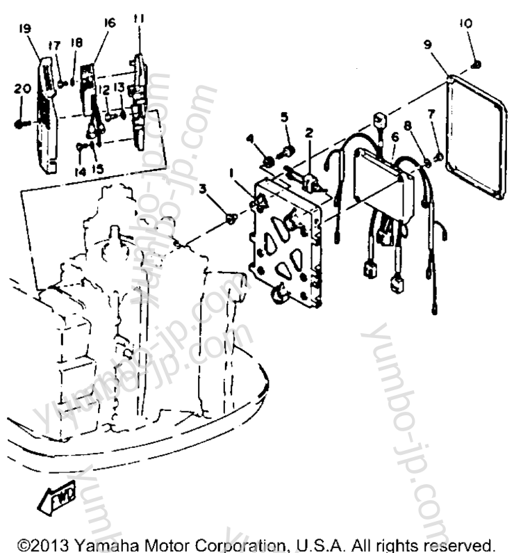 Electric Parts 1 для лодочных моторов YAMAHA P150TLRR 1993 г.