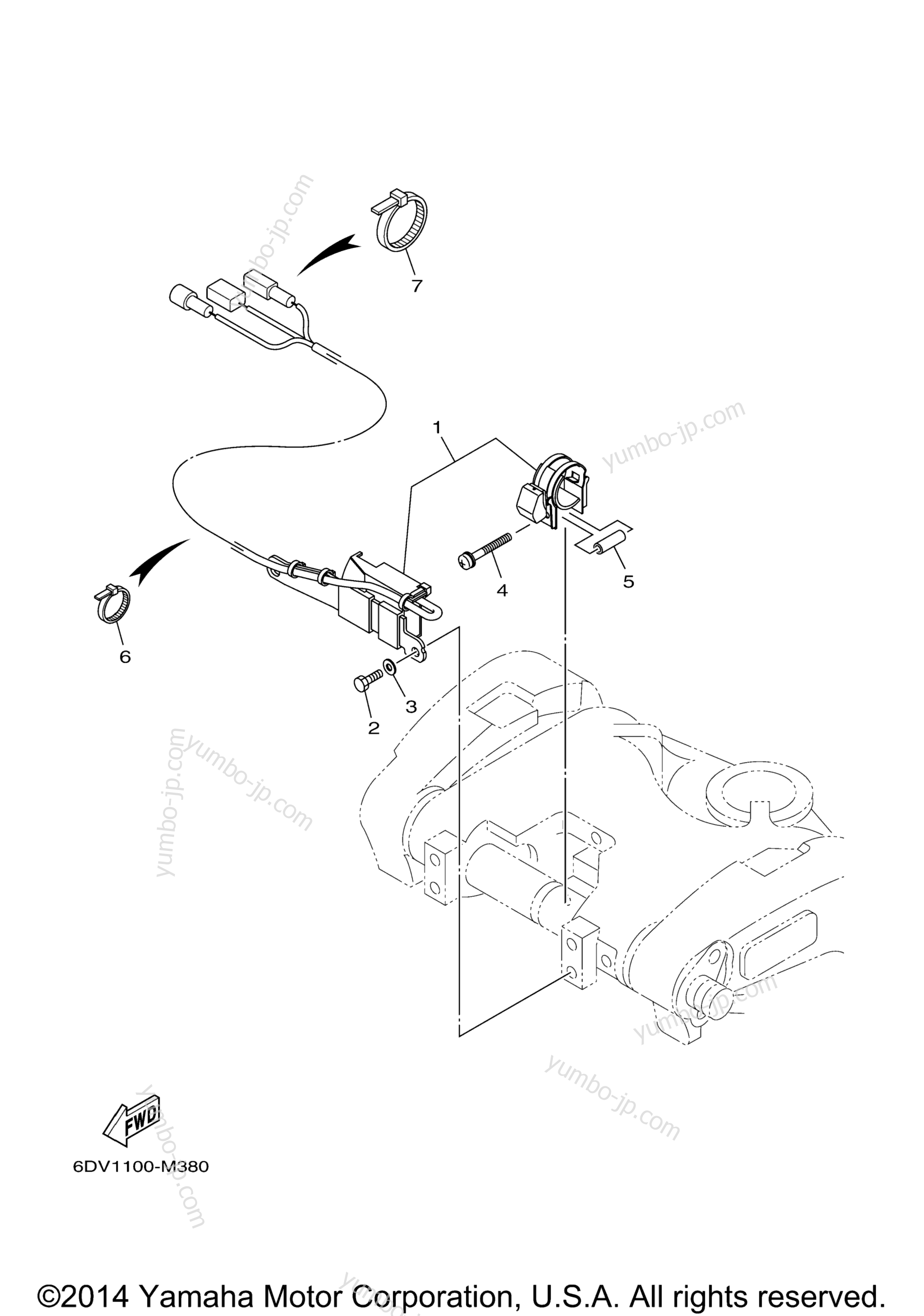 Optional Parts 2 for outboards YAMAHA LF200XCA (0114) 2006 year