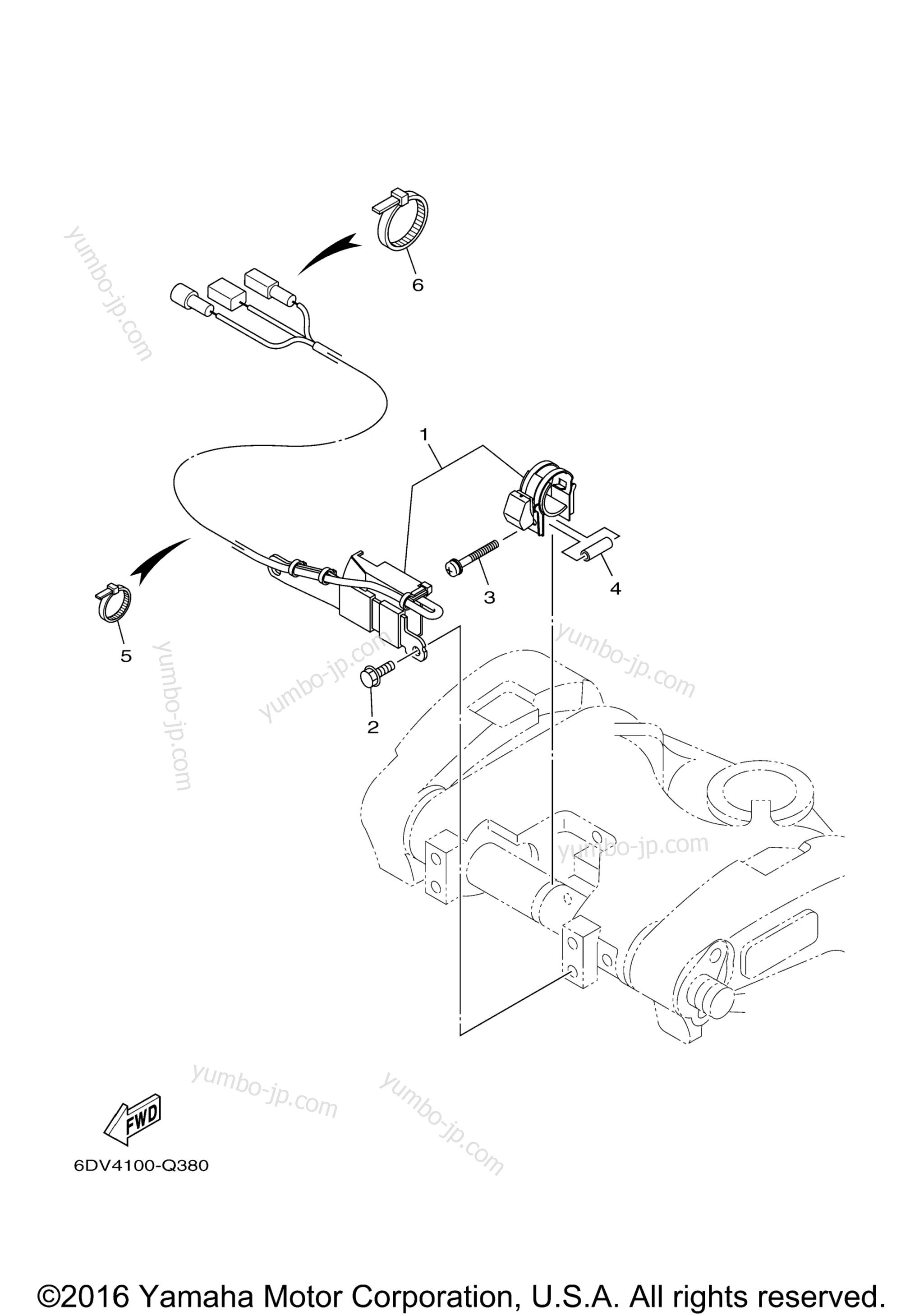 Optional Parts 2 for outboards YAMAHA F200XCA (0116) 2006 year