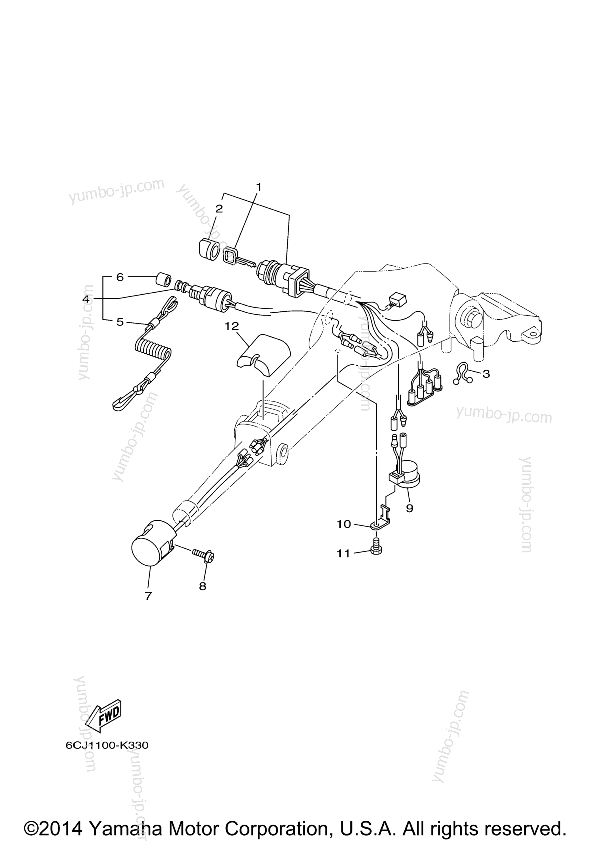 Optional Parts 2 для лодочных моторов YAMAHA F70LA (0410) 2006 г.