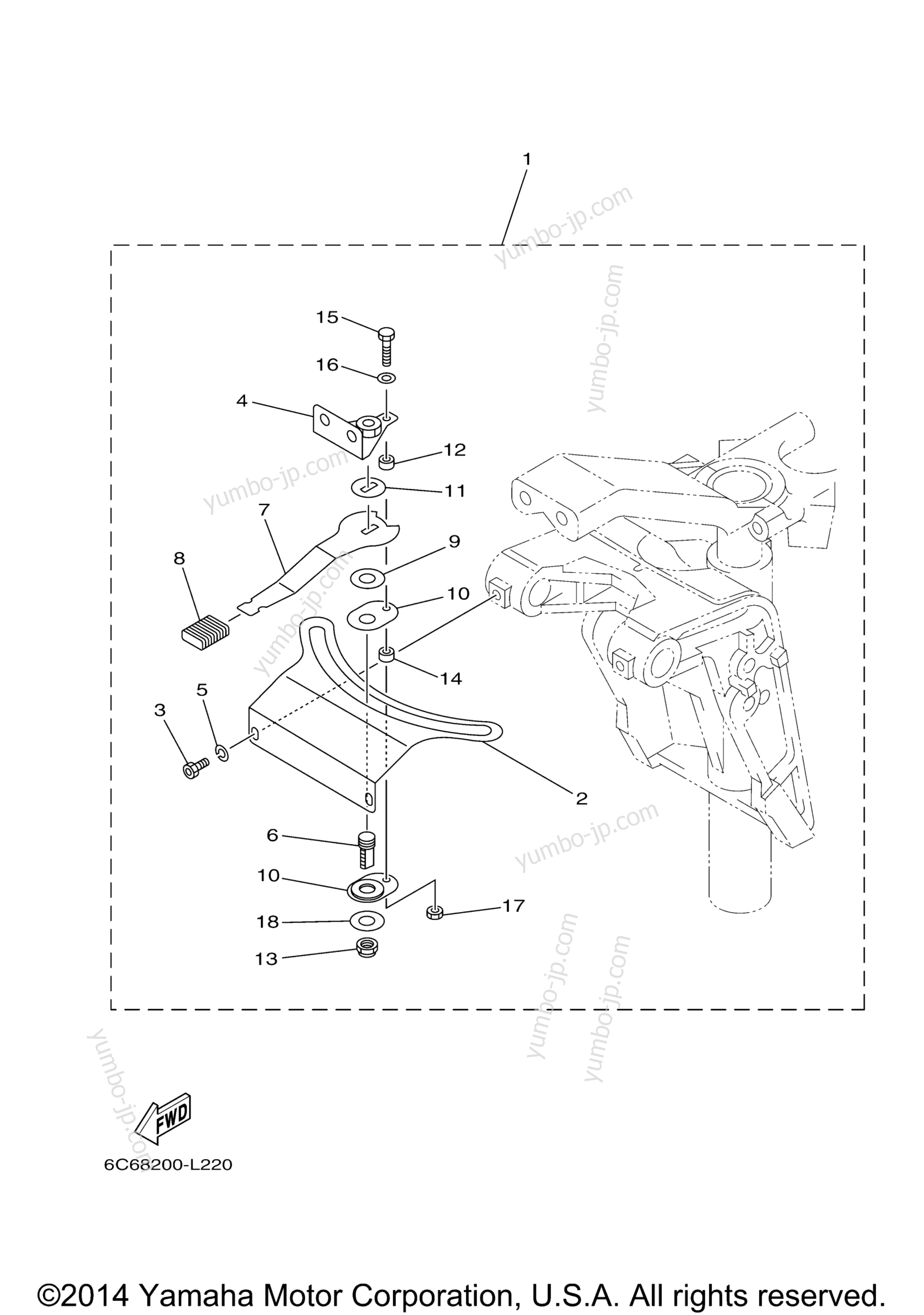 Optional Parts 4 for outboards YAMAHA F70LA_0112 (0112) 2006 year