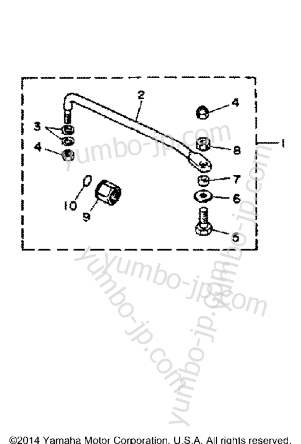 Steering Guide Attachment для лодочных моторов YAMAHA C25ELRQ 1992 г.