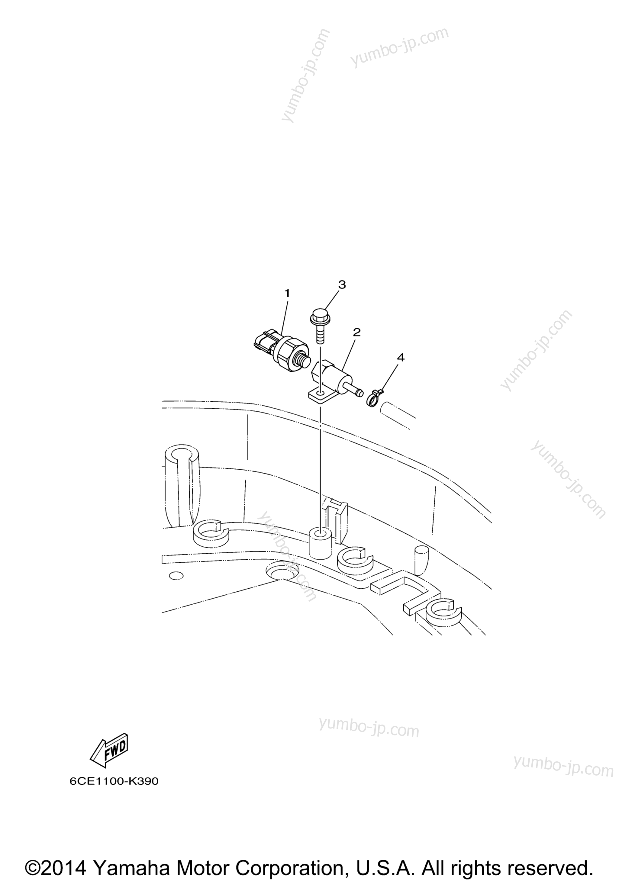 Optional Parts 1 for outboards YAMAHA F250UCA (0113) 2006 year