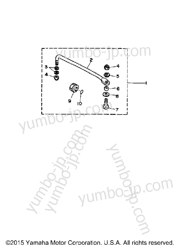 Steering Guide Attachment для лодочных моторов YAMAHA 30MLHQ 1992 г.