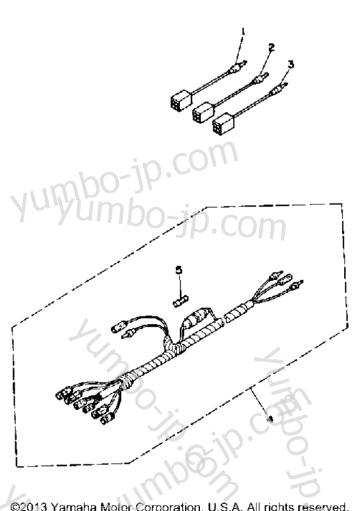Optional Parts Lead Wire - Accesories для лодочных моторов YAMAHA 50TLHP 1991 г.