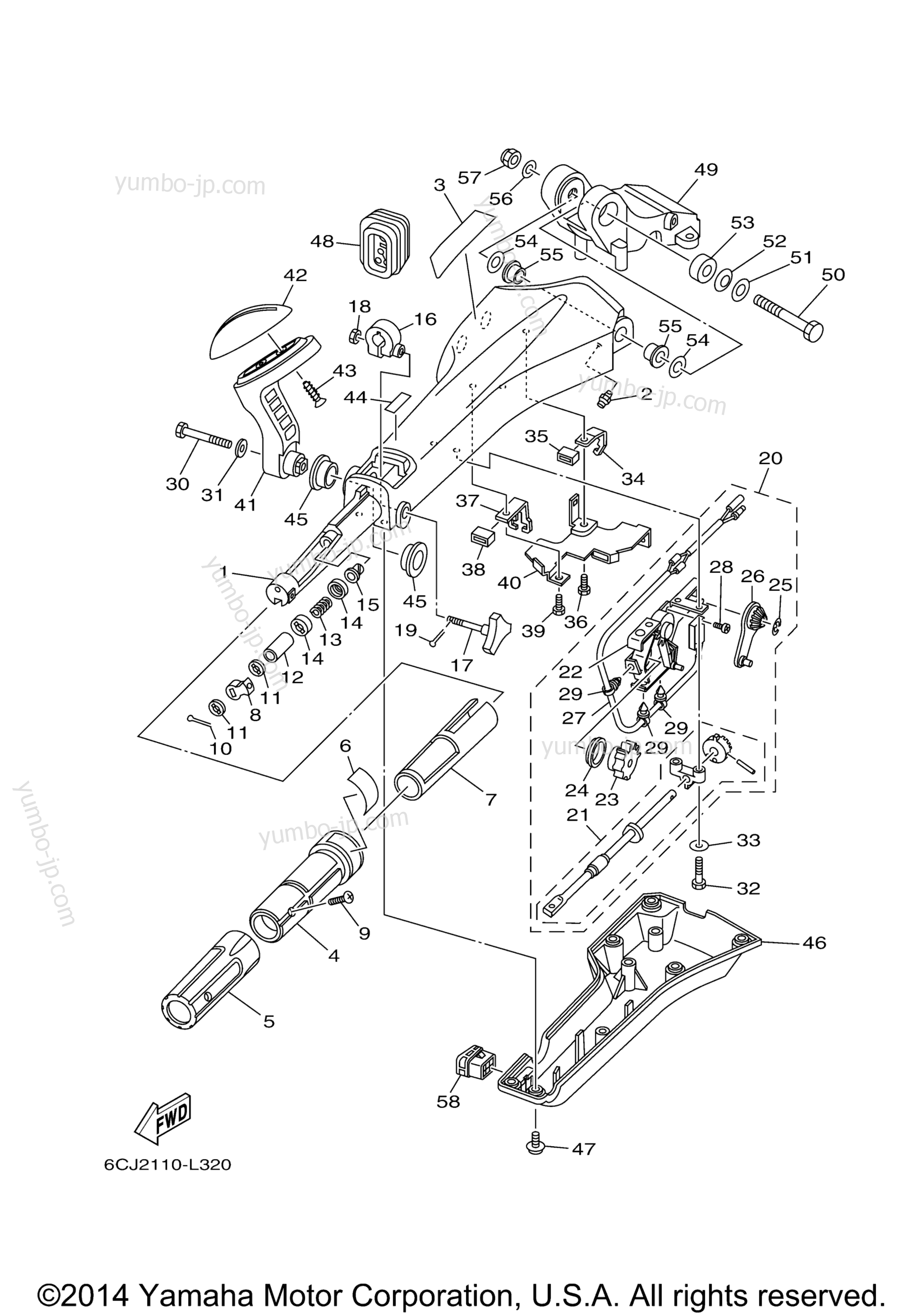 Optional Parts 1 для лодочных моторов YAMAHA F70LA_0112 (0112) 2006 г.