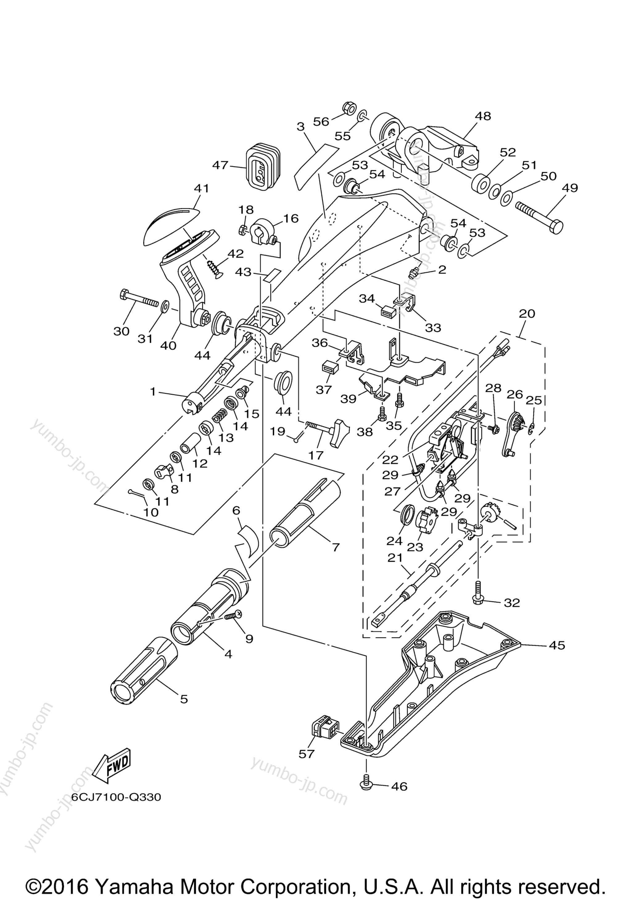 Optional Parts 1 для лодочных моторов YAMAHA F115LB (0116) 2006 г.