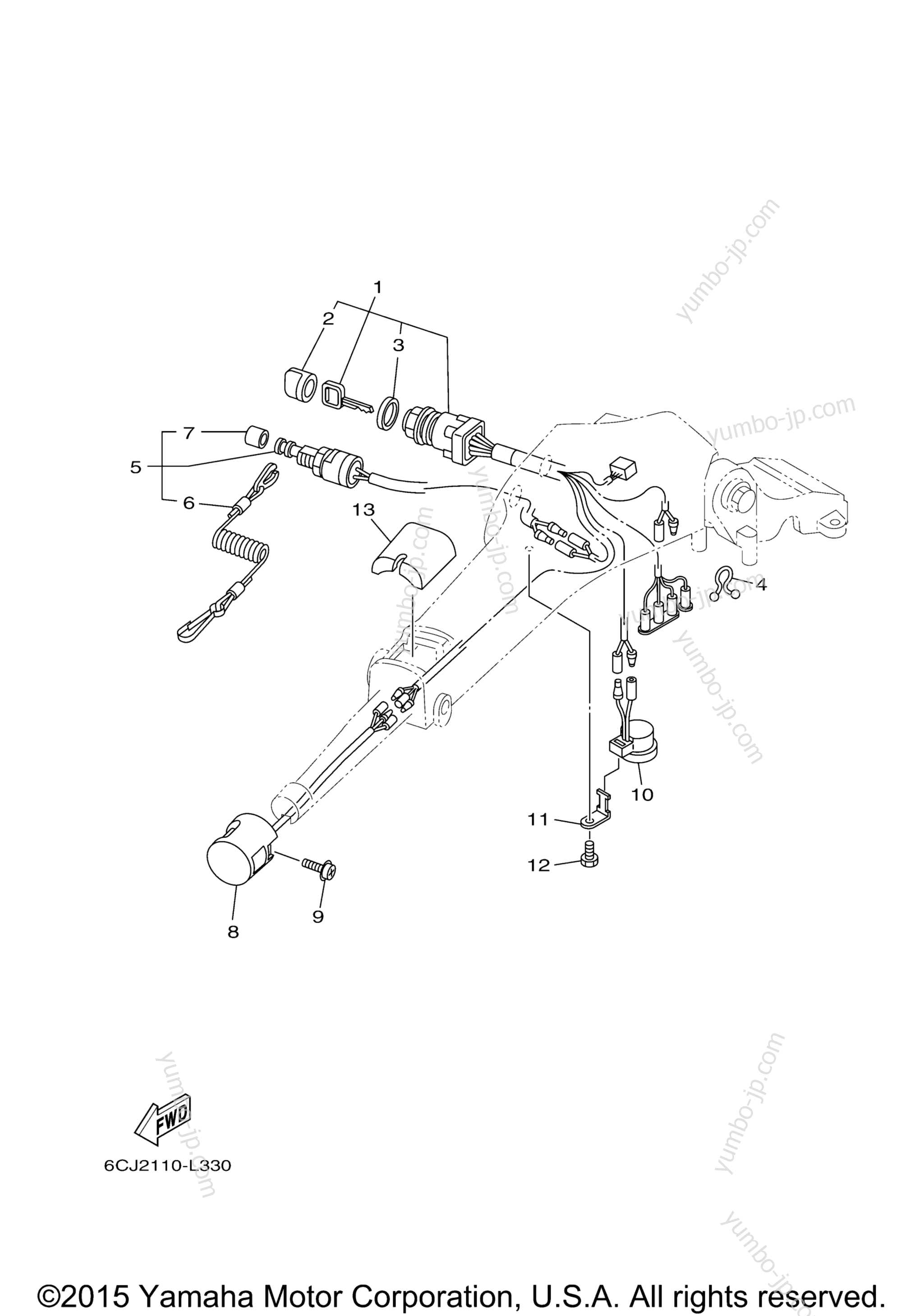 Optional Parts 2 для лодочных моторов YAMAHA F70LA (0115) 2006 г.