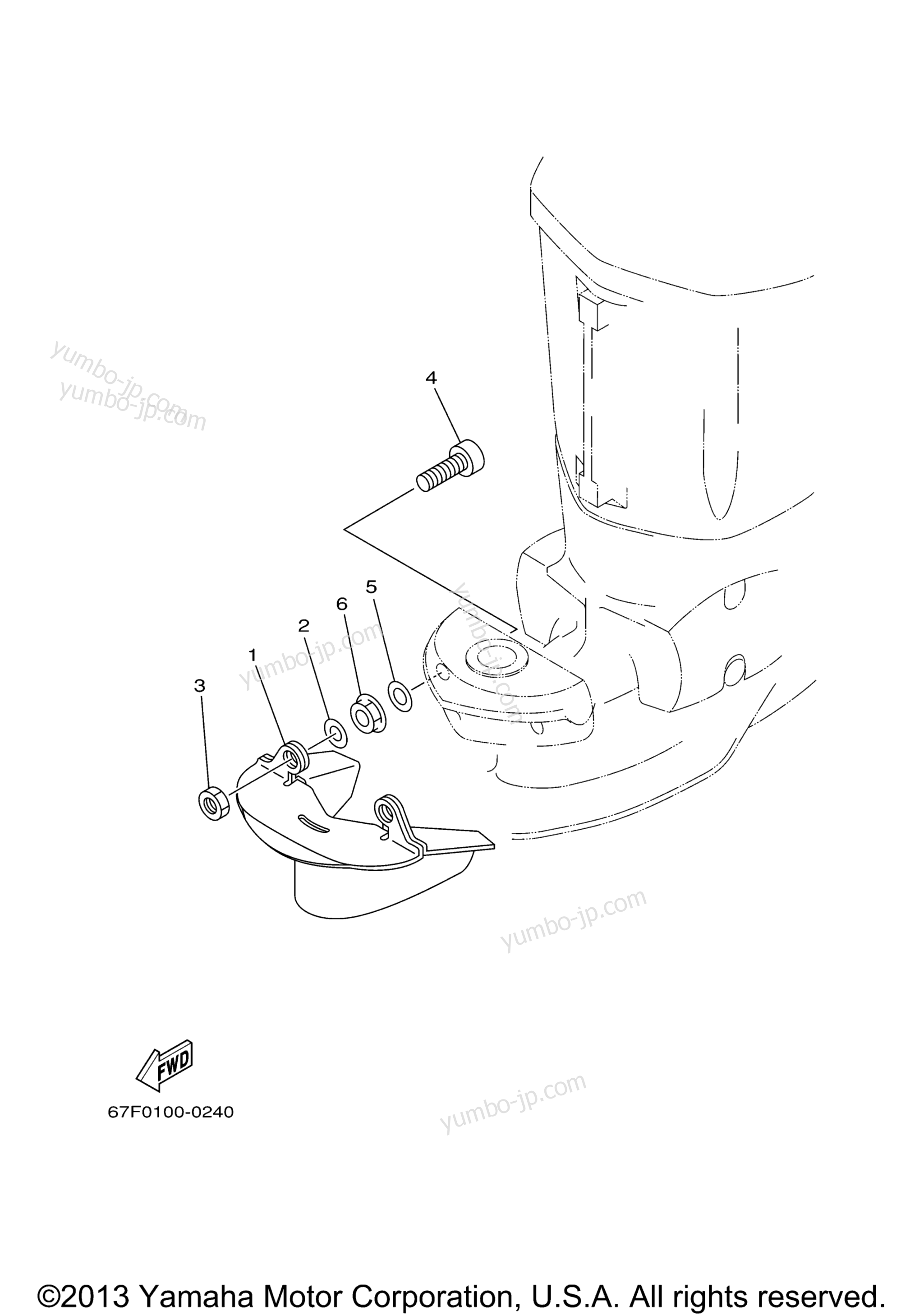 OPTIONAL PARTS for outboards YAMAHA F90TJRB 2003 year