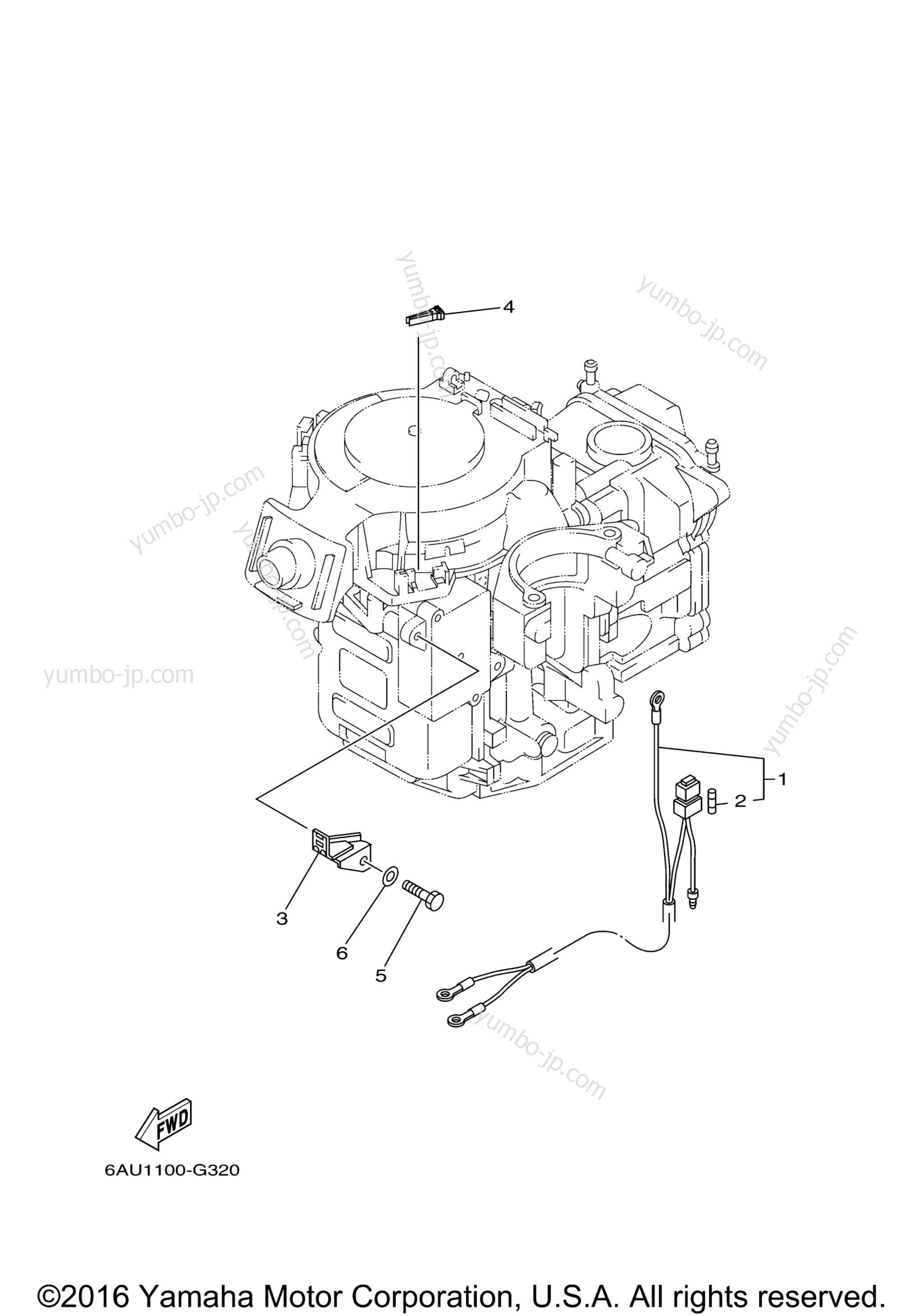 Optional Parts 2 для лодочных моторов YAMAHA F8LMHB (0116) 2006 г.