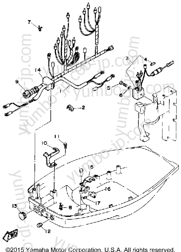 Electric Parts 2 для лодочных моторов YAMAHA 50ELF 1989 г.