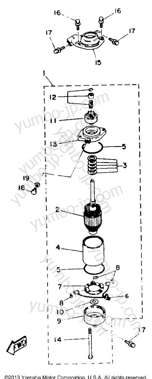 Electric Motor для лодочных моторов YAMAHA 115TXRR 1993 г.