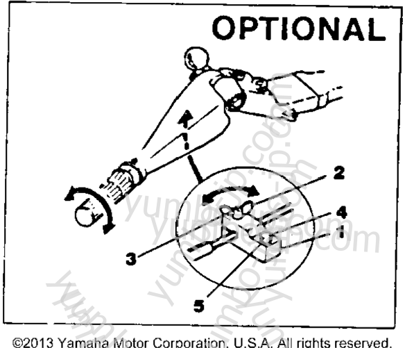 Steering Friction (40E 40Et) для лодочных моторов YAMAHA 40ELK 1985 г.