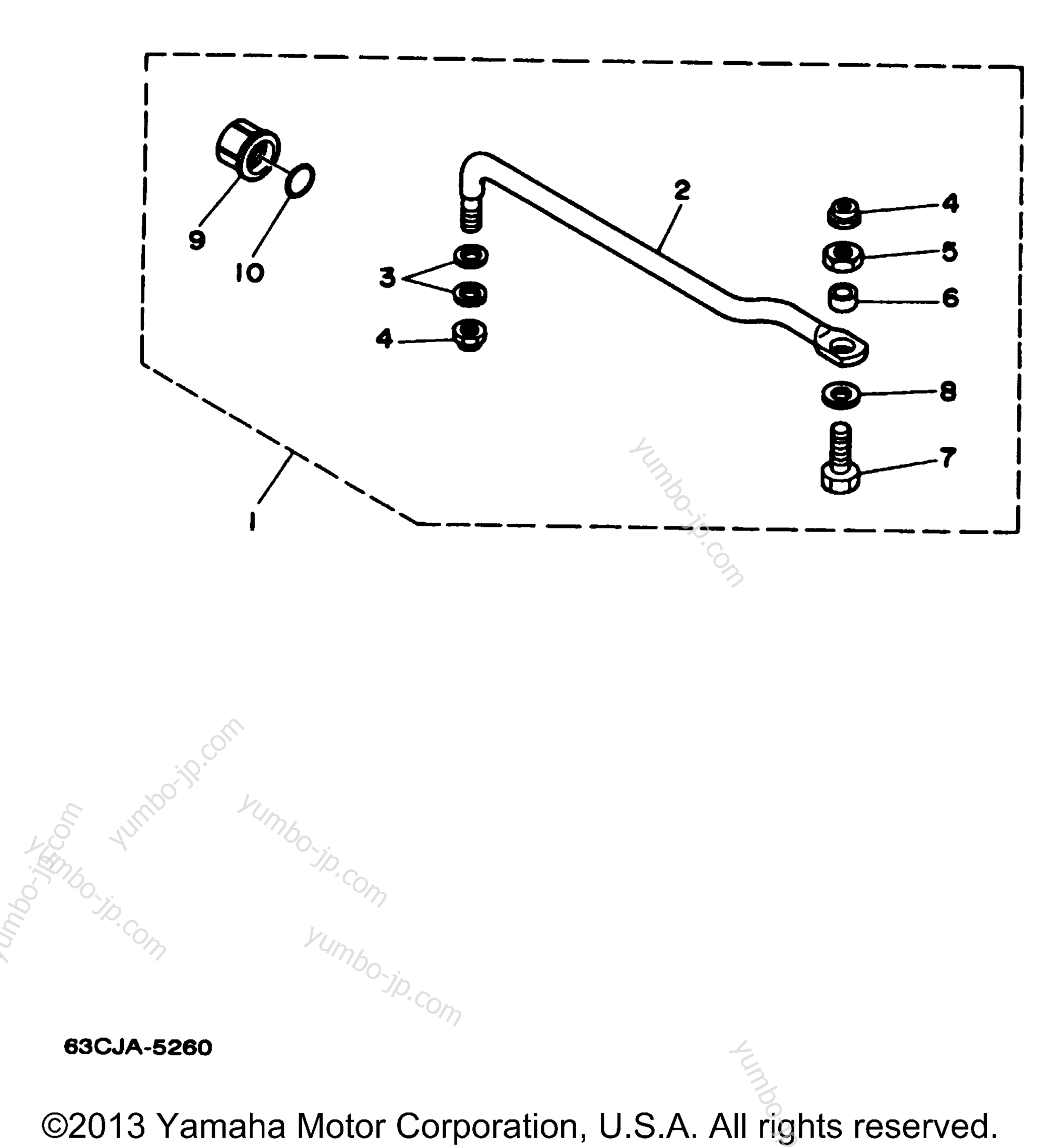 Steering Guide Attachment для лодочных моторов YAMAHA C40TLRV 1997 г.