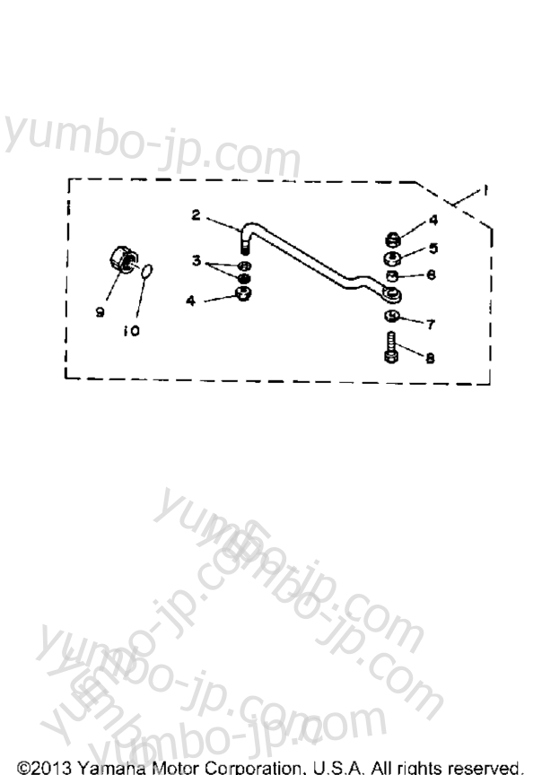 Steering Guide Attachment для лодочных моторов YAMAHA C55ELRP 1991 г.