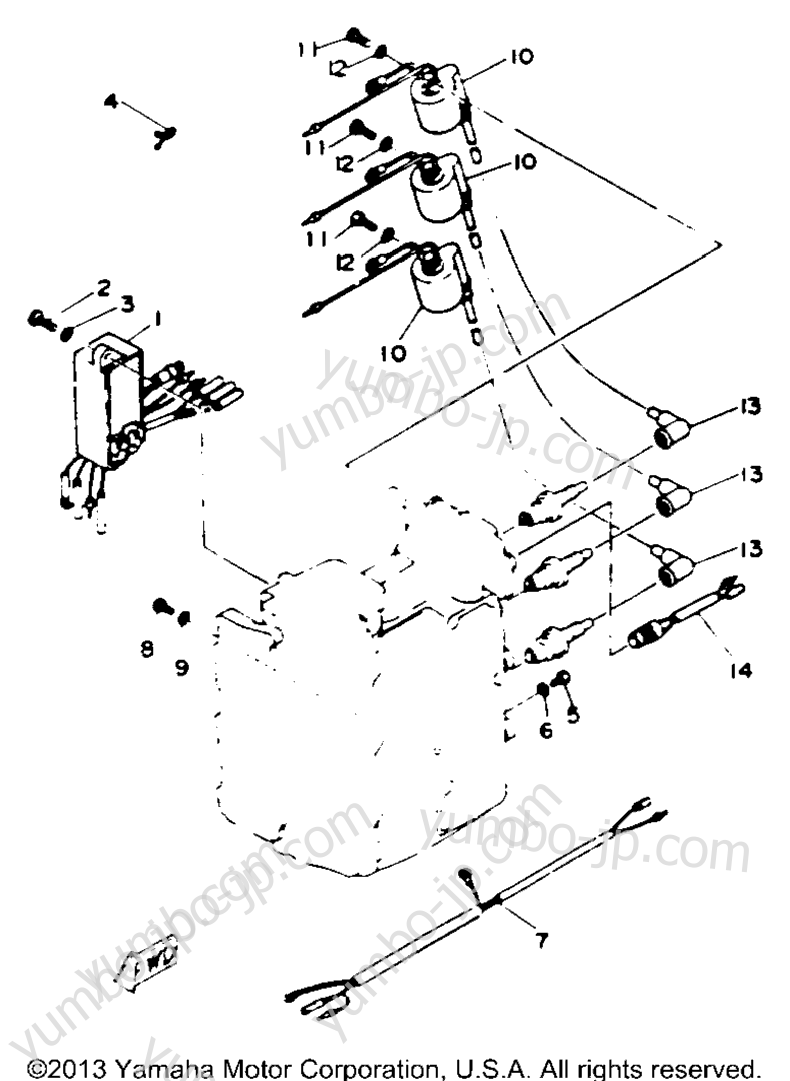 Electrical 1 для лодочных моторов YAMAHA 30MLHR 1993 г.