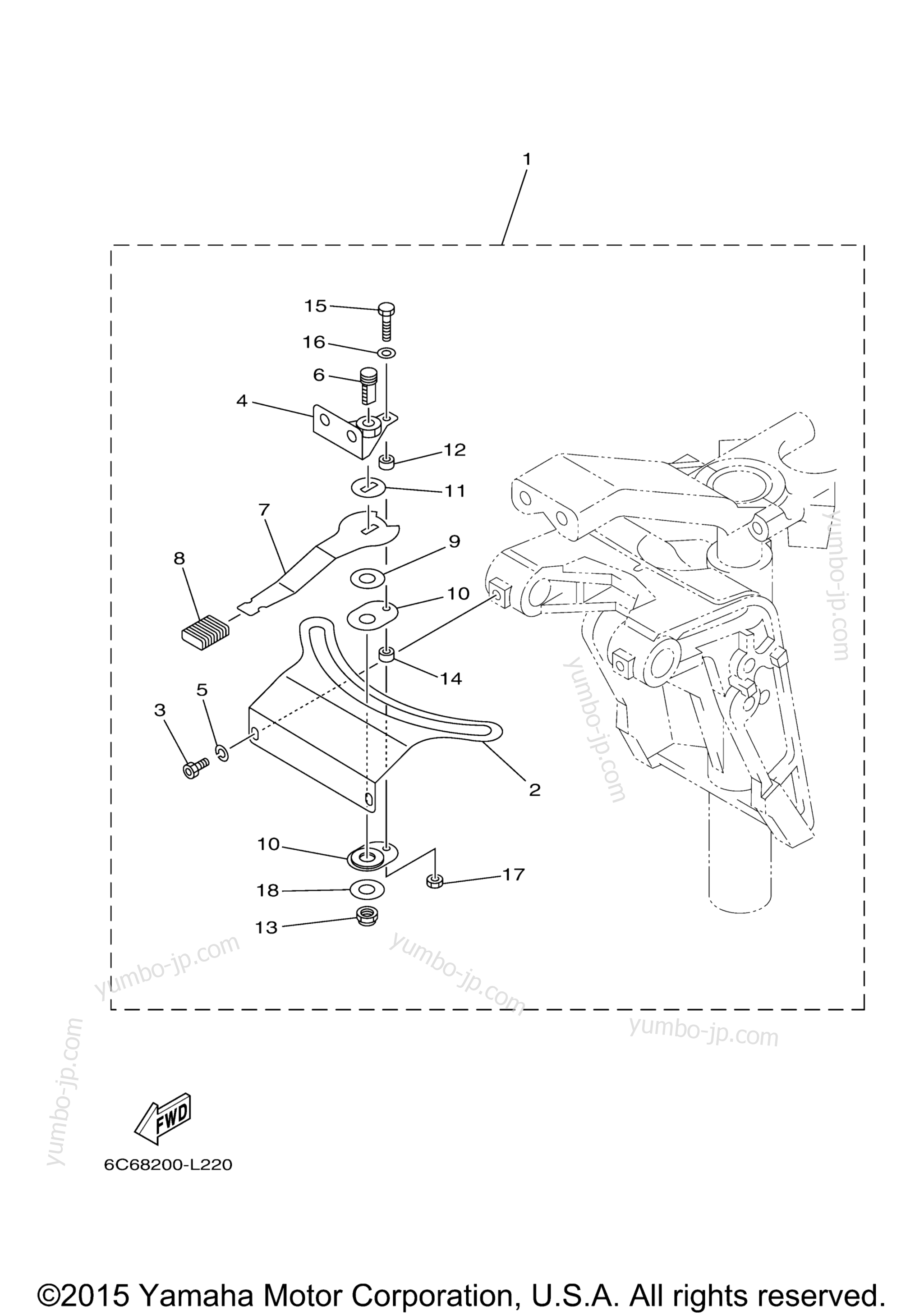 Optional Parts 4 for outboards YAMAHA F70LA (0115) 2006 year