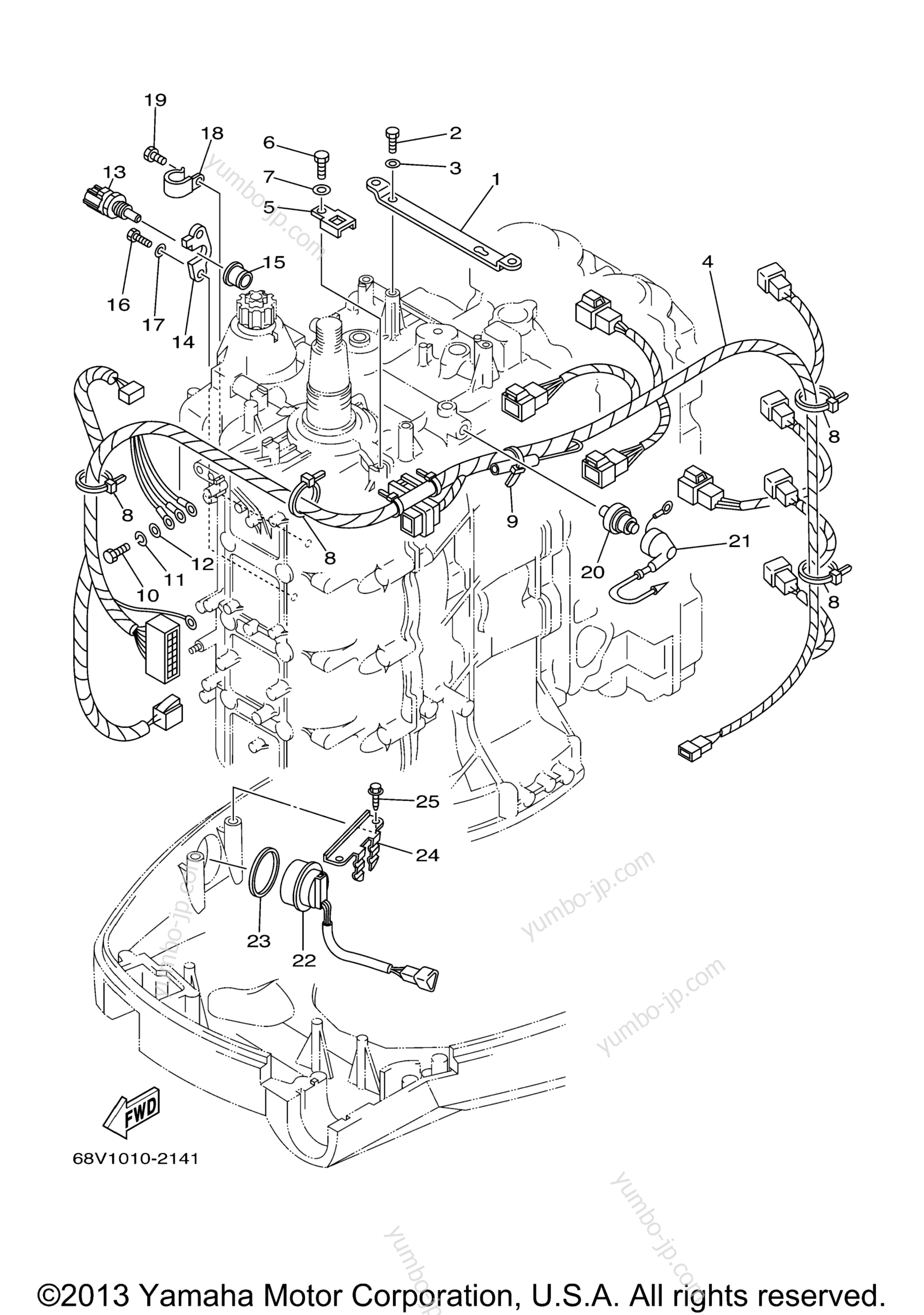 Electrical 3 для лодочных моторов YAMAHA TJRB_LF115TXRB (F115TLRB) 2003 г.