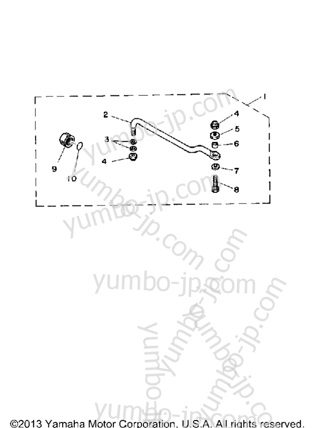 Steering Guide Attachment для лодочных моторов YAMAHA PRO50LD 1990 г.
