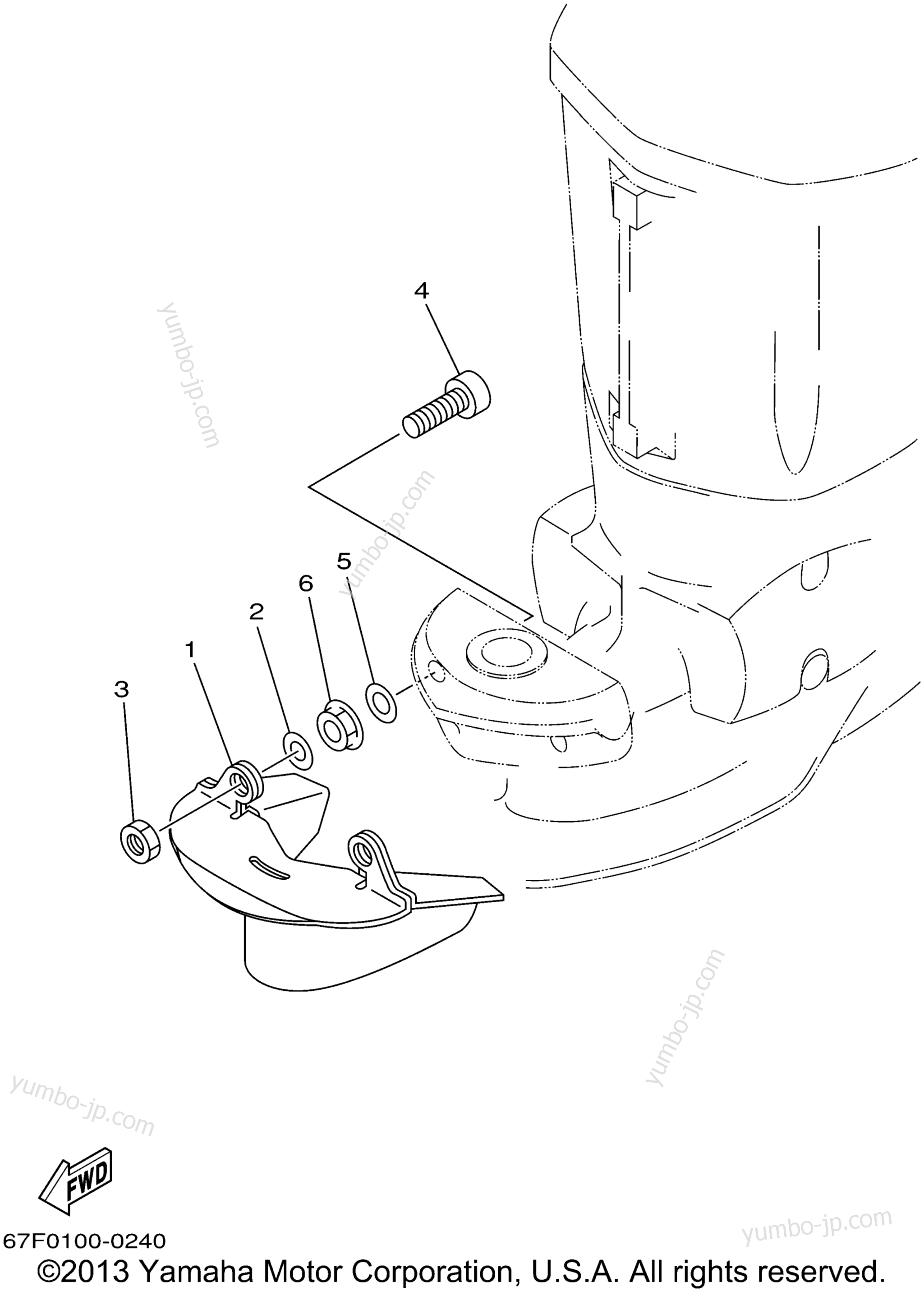 OPTIONAL PARTS for outboards YAMAHA F80TJRA 2002 year