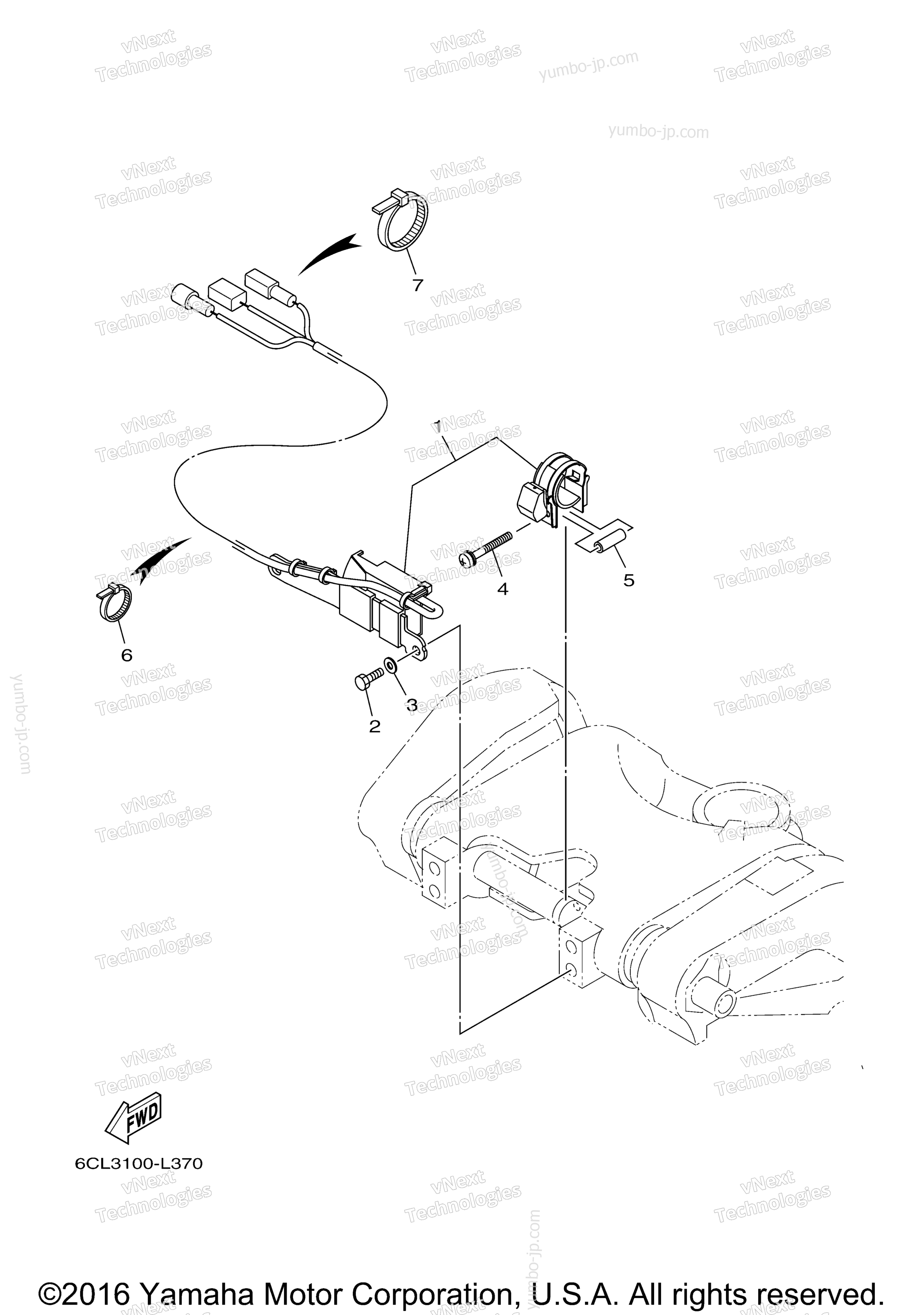 Optional Parts 2 для лодочных моторов YAMAHA F300BETX (0116) 2006 г.