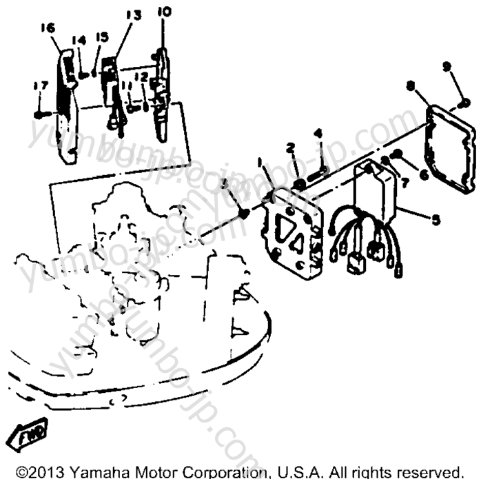 Electric Parts 1 для лодочных моторов YAMAHA L130TXRR 1993 г.