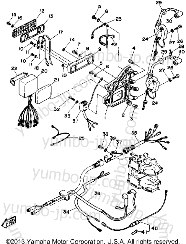 Electric Parts для лодочных моторов YAMAHA CV55ELD 1990 г.