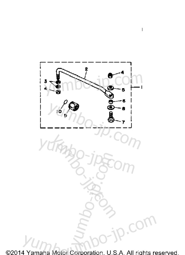 Steering Guide Attachment для лодочных моторов YAMAHA 25ESHP 1991 г.