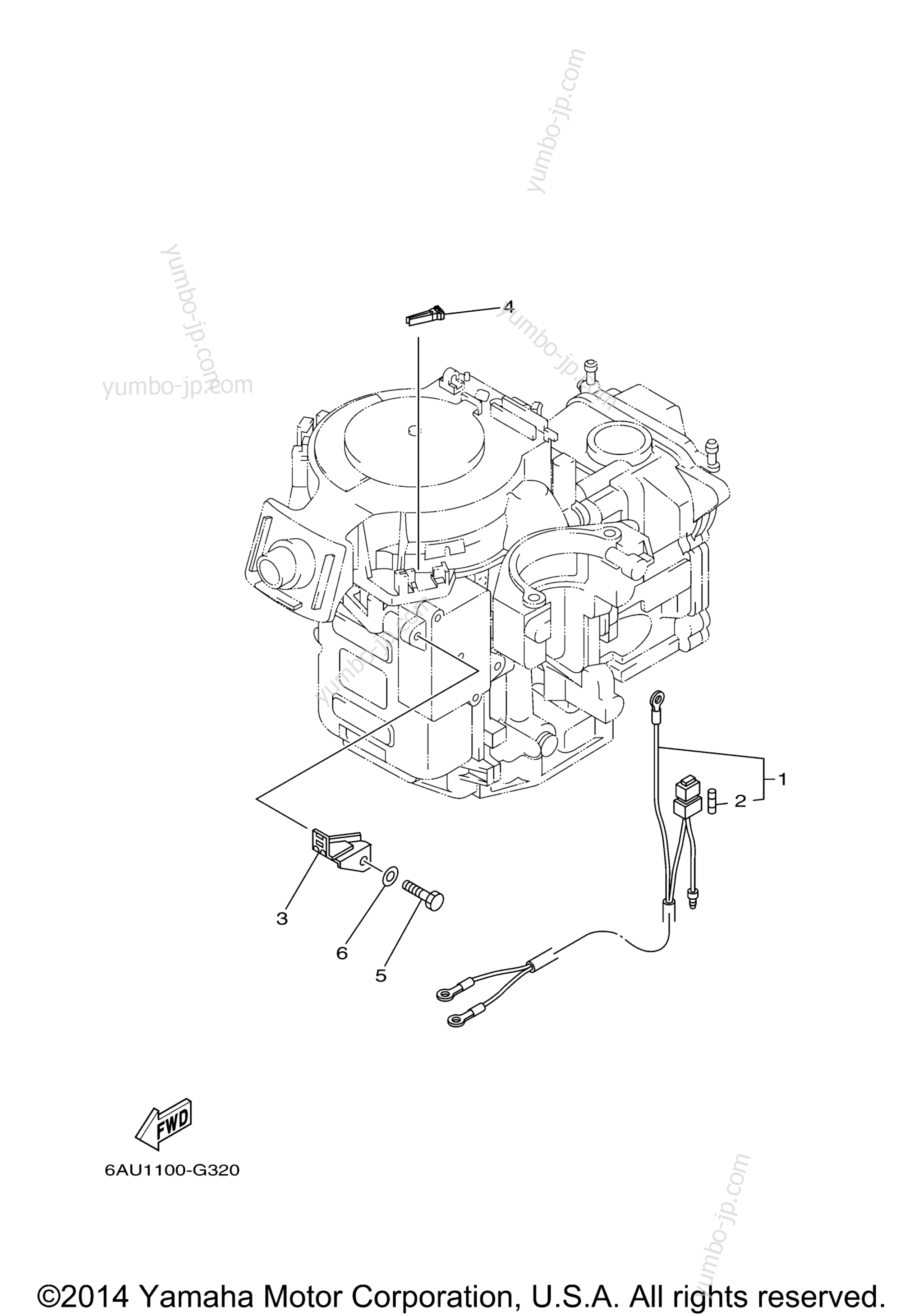 Optional Parts 2 для лодочных моторов YAMAHA F9.9FELR (0407) 6AUK-1000001~ 2006 г.