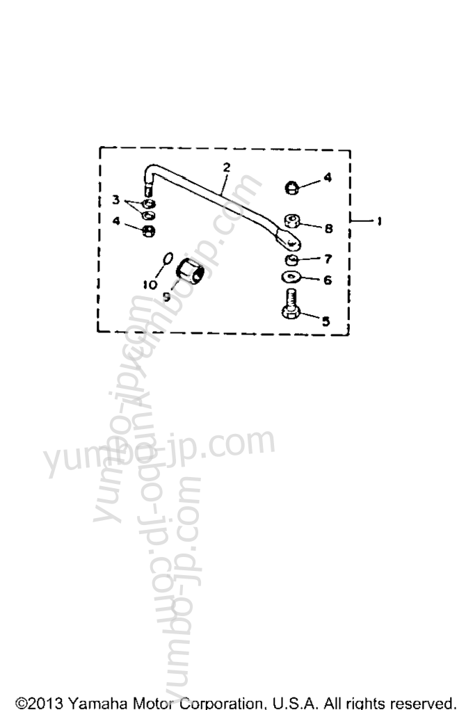 Steering Guide Attachment для лодочных моторов YAMAHA C30ELRP 1991 г.