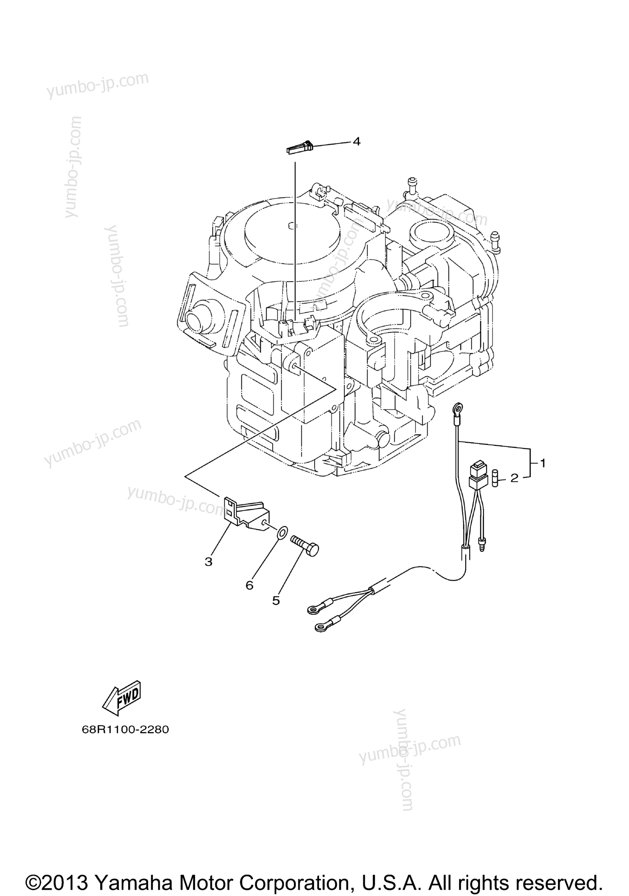 Optional Parts 2 для лодочных моторов YAMAHA F8MSHC 2004 г.