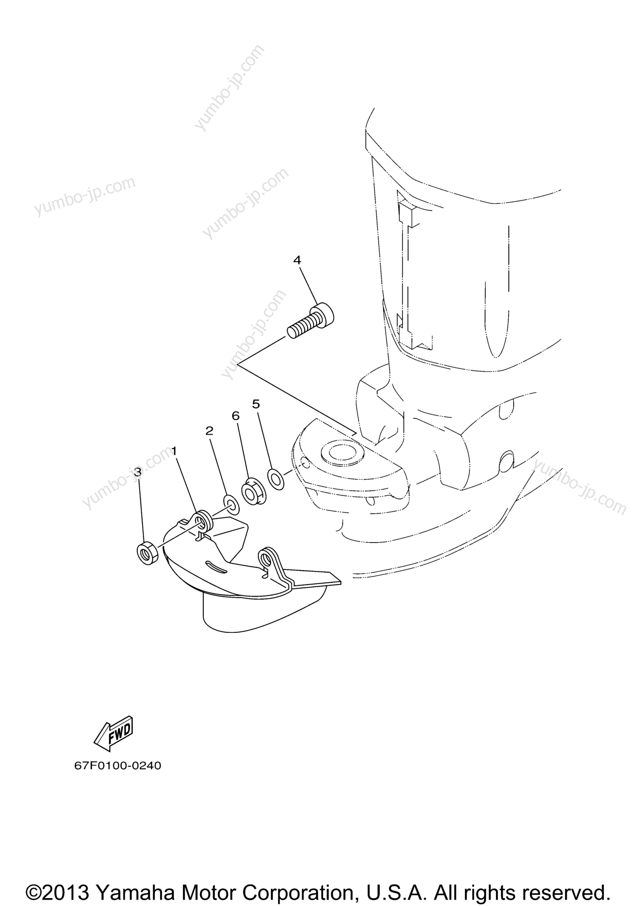 OPTIONAL PARTS for outboards YAMAHA F90TLRC 2004 year