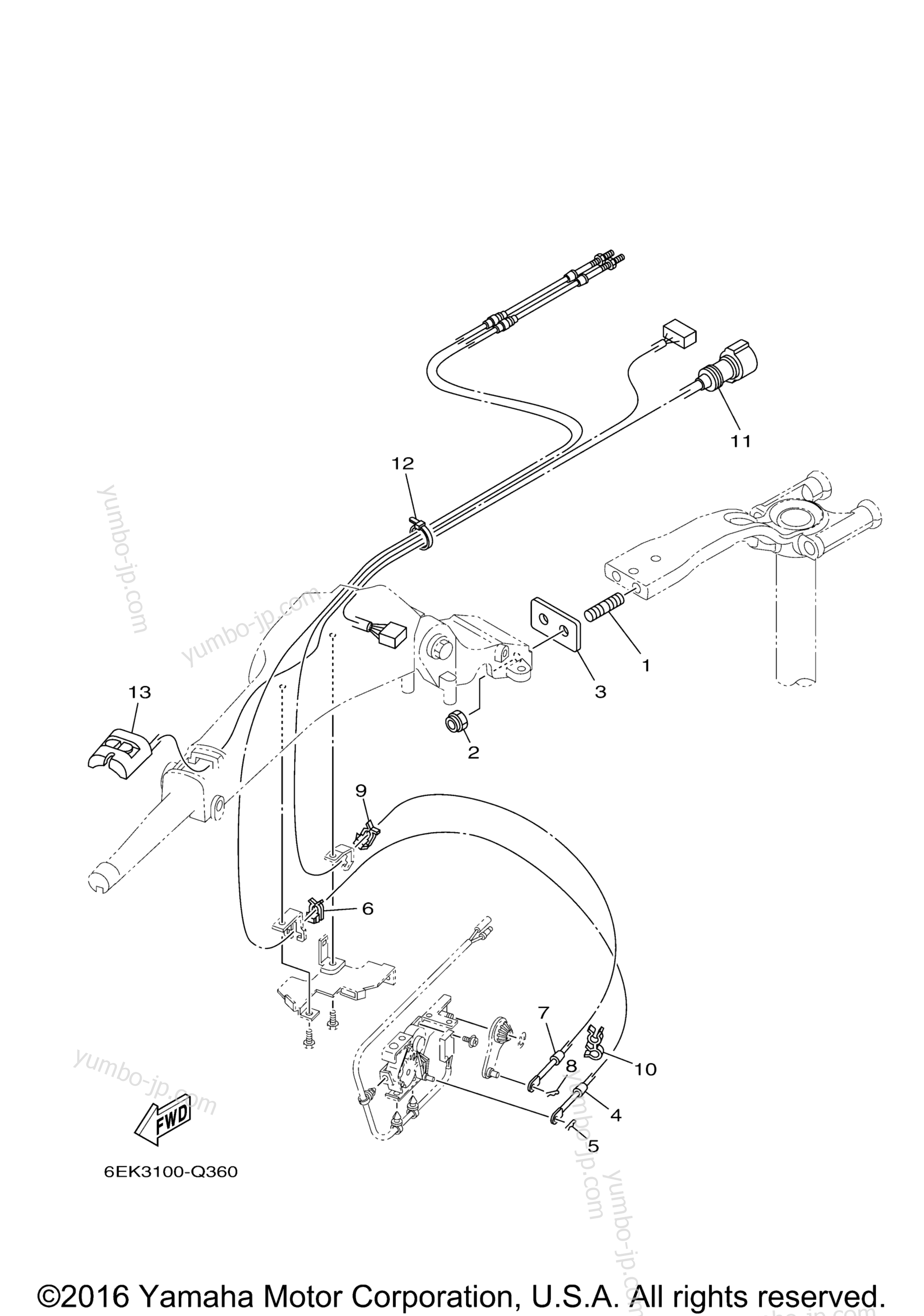 Optional Parts 3 для лодочных моторов YAMAHA F115XB (0116) 2006 г.
