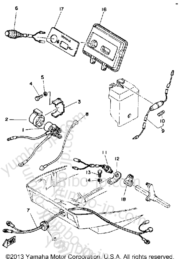 Electric Parts (Ft9.9E) для лодочных моторов YAMAHA FT9.9ELG 1988 г.