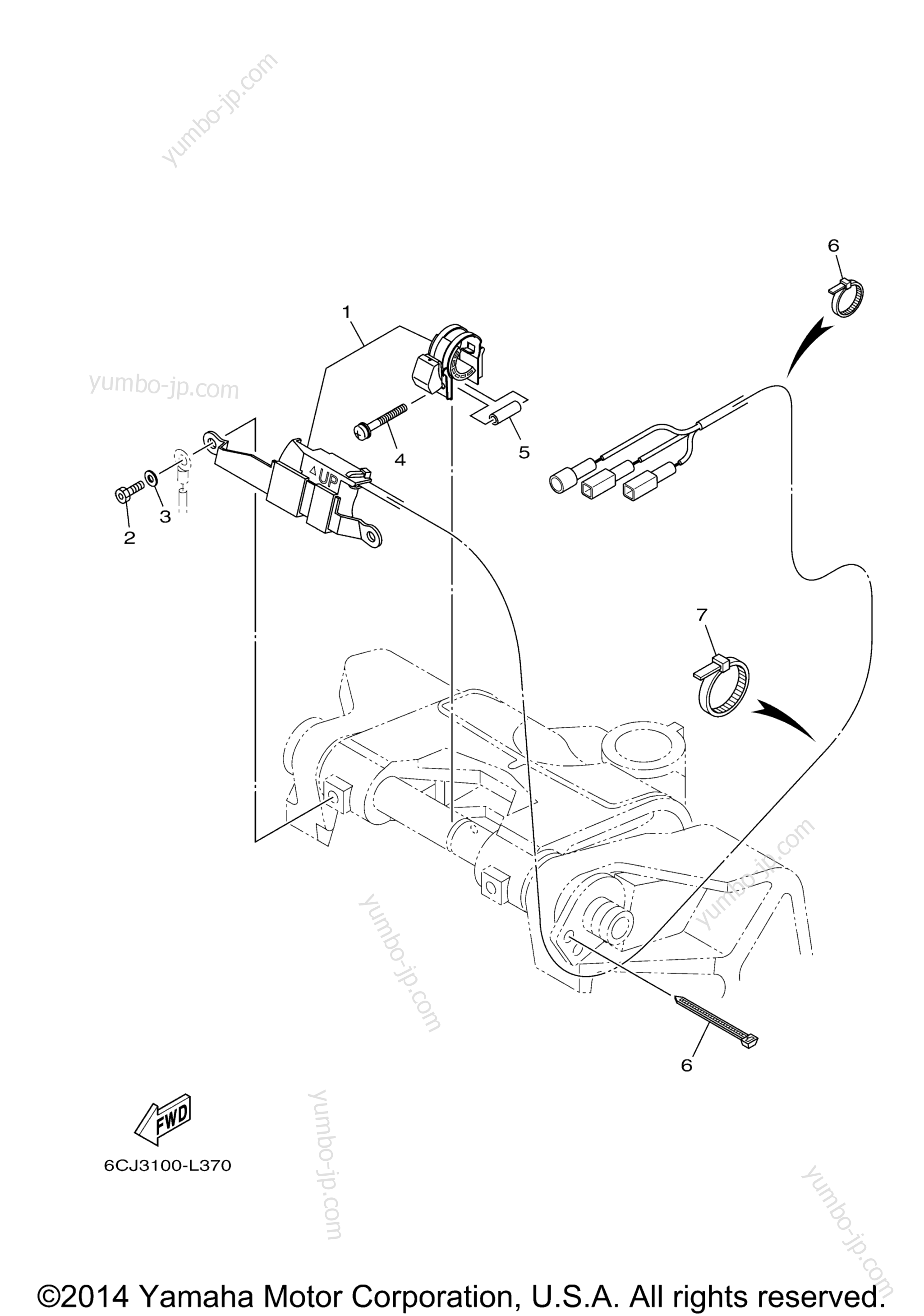 Optional Parts 6 for outboards YAMAHA F70LA_0112 (0112) 2006 year