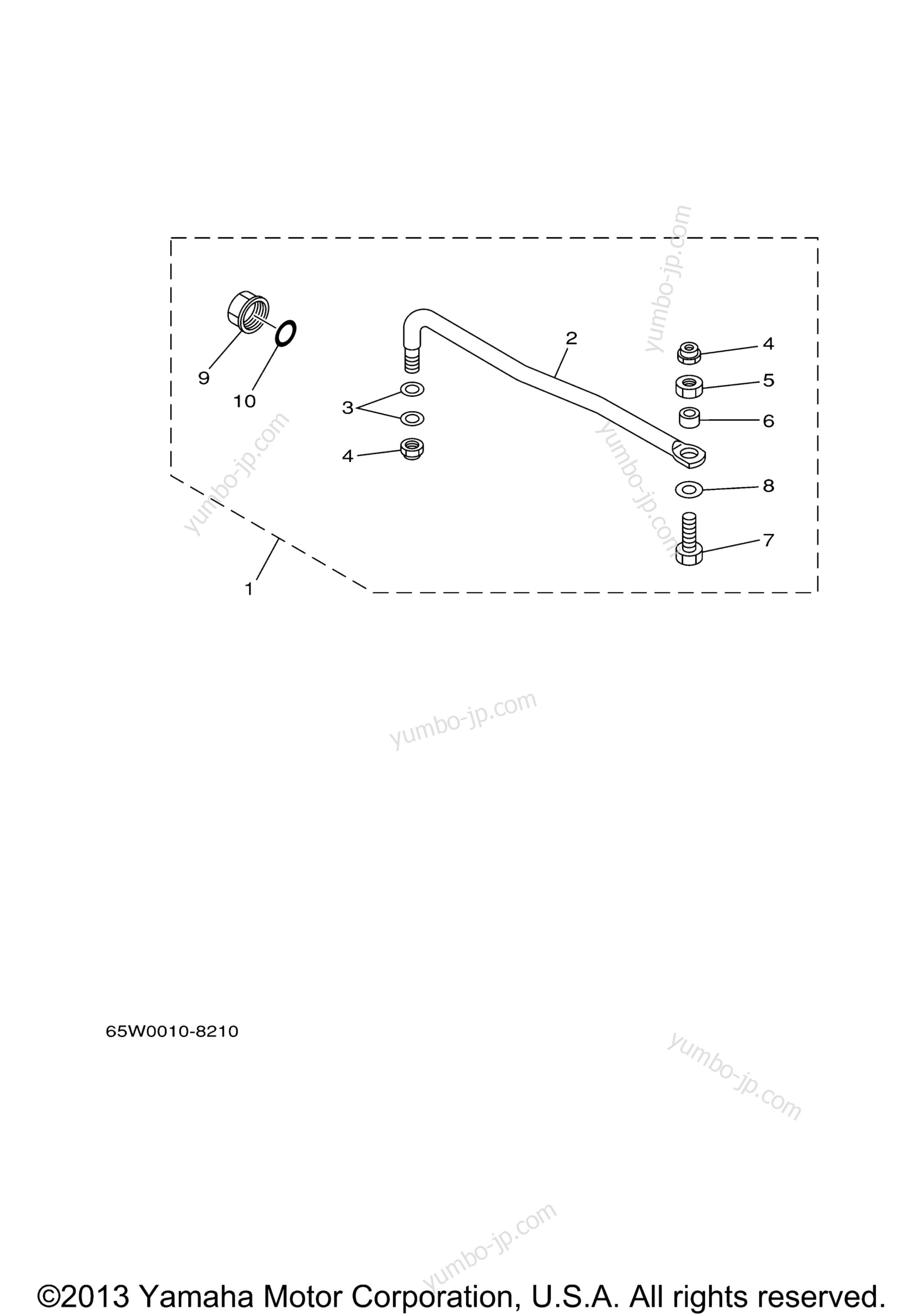 Steering Guide для лодочных моторов YAMAHA F50TLR (0408) 2006 г.