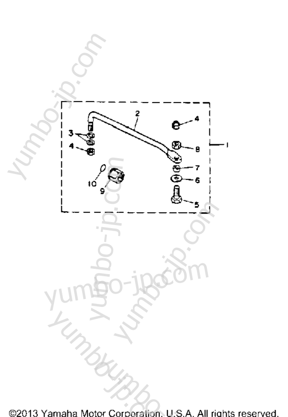 Steering Guide Attachment для лодочных моторов YAMAHA C40PLRQ 1992 г.