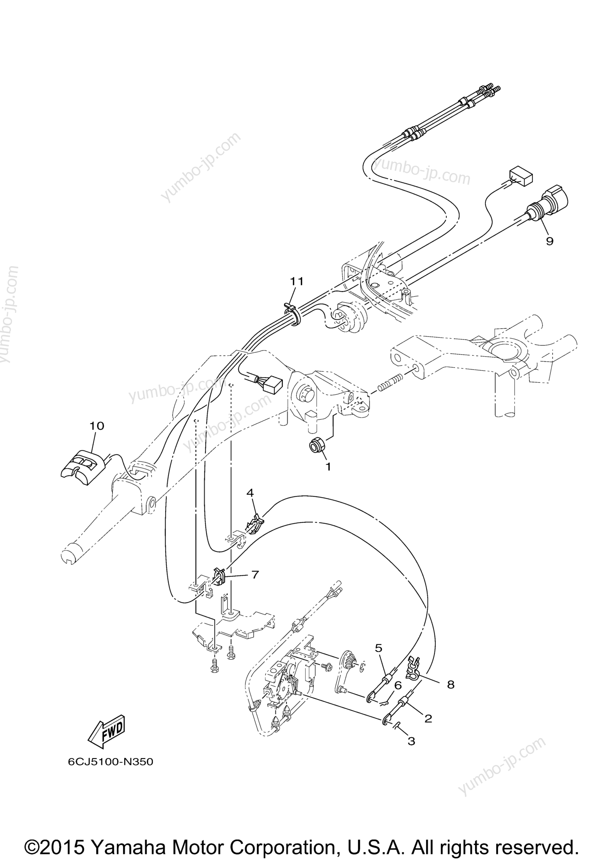 Optional Parts 3 для лодочных моторов YAMAHA F70LA (0115) 2006 г.