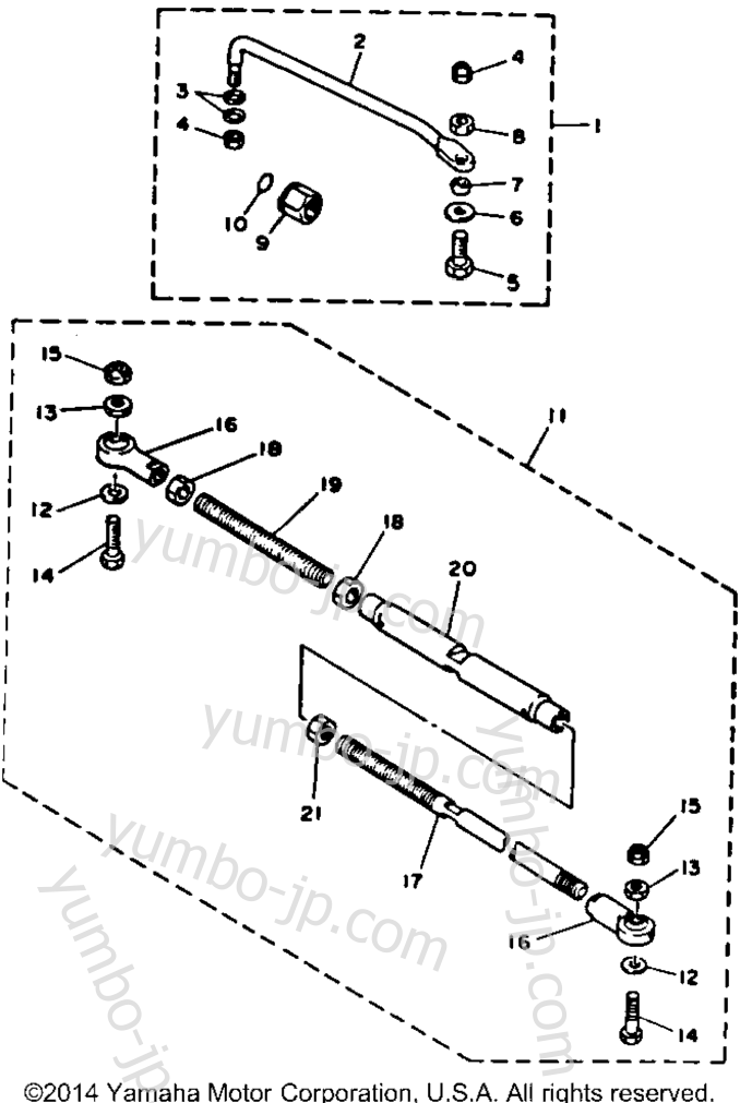 Steering Guide Attachment для лодочных моторов YAMAHA C25MLHR 1993 г.