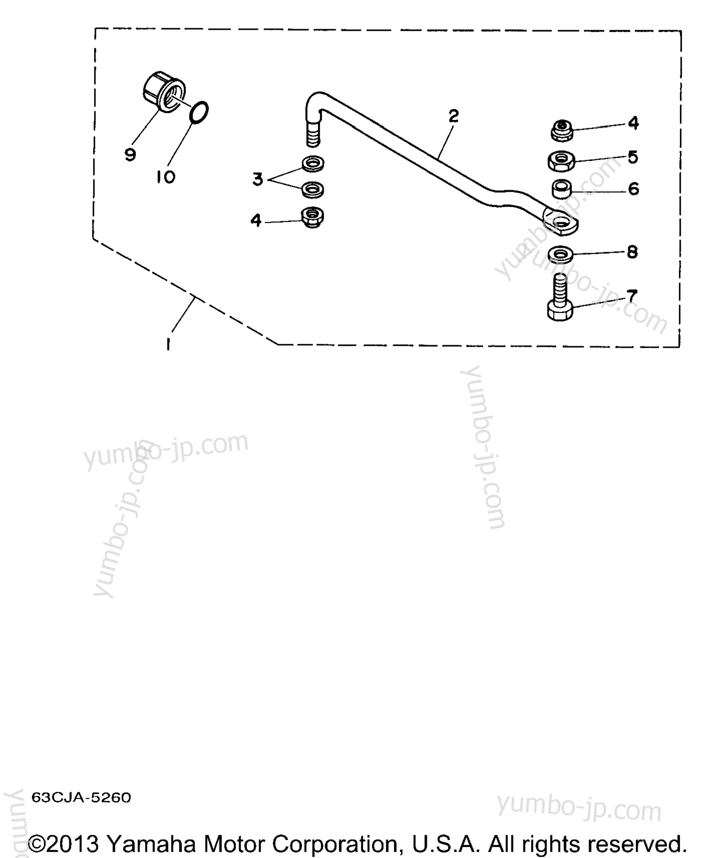Alternate 1 (Steering Guide Attachment) для лодочных моторов YAMAHA C40TLRX 1999 г.