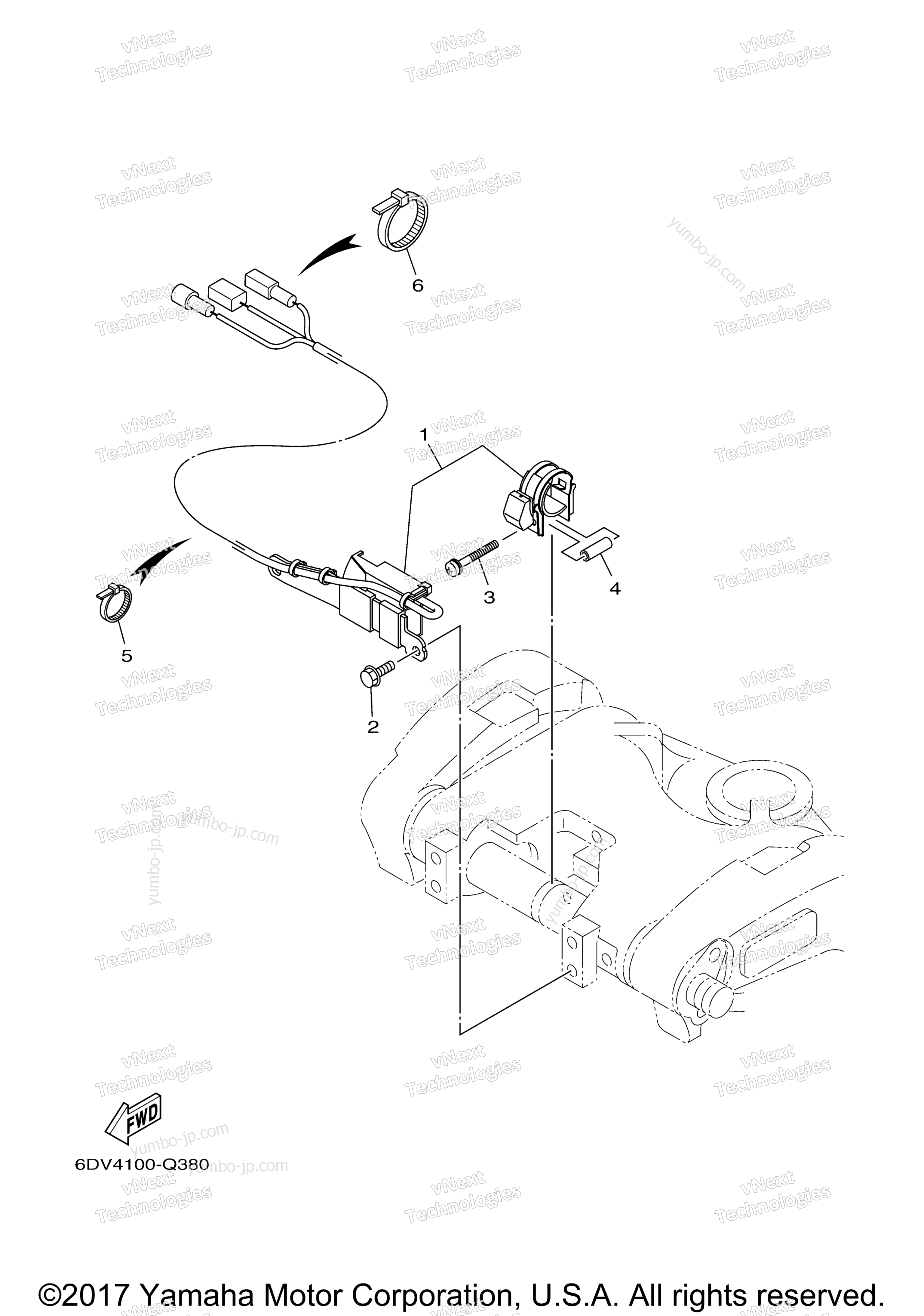 Optional Parts 2 for outboards YAMAHA LF200XCA (0117) 2006 year