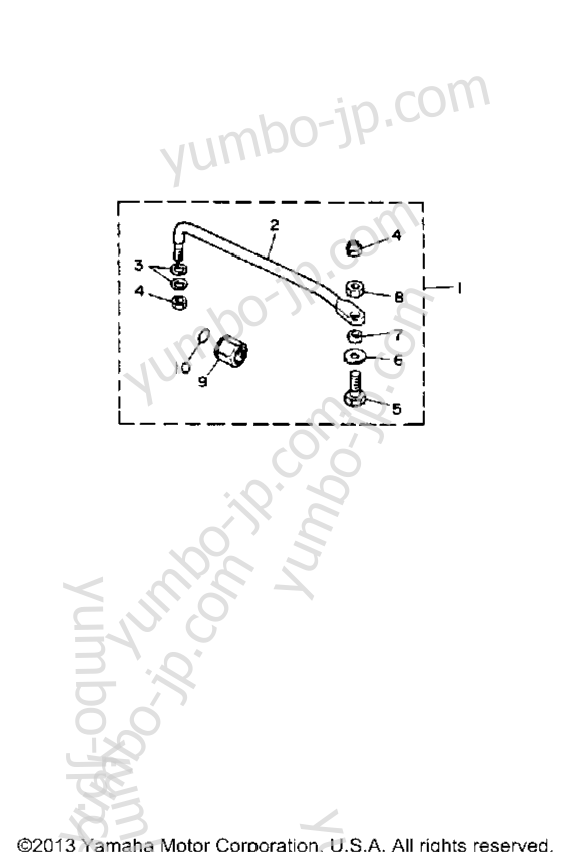 Steering Guide Attachment для лодочных моторов YAMAHA C30ELRQ 1992 г.