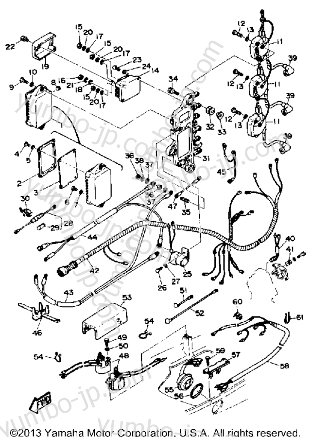 Electric Parts для лодочных моторов YAMAHA 90TJRP 1991 г.