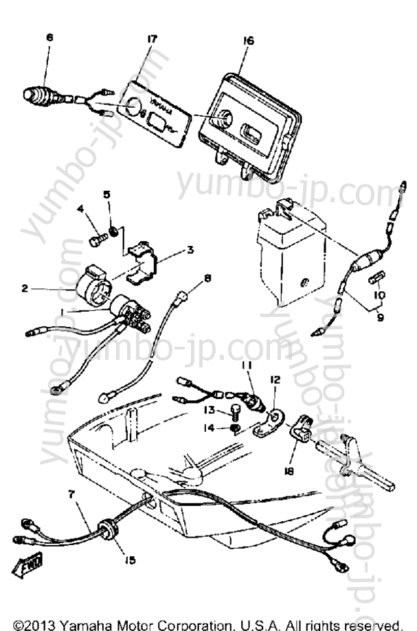 Electric Parts (Ft9.9E) для лодочных моторов YAMAHA FT9.9ELF 1989 г.