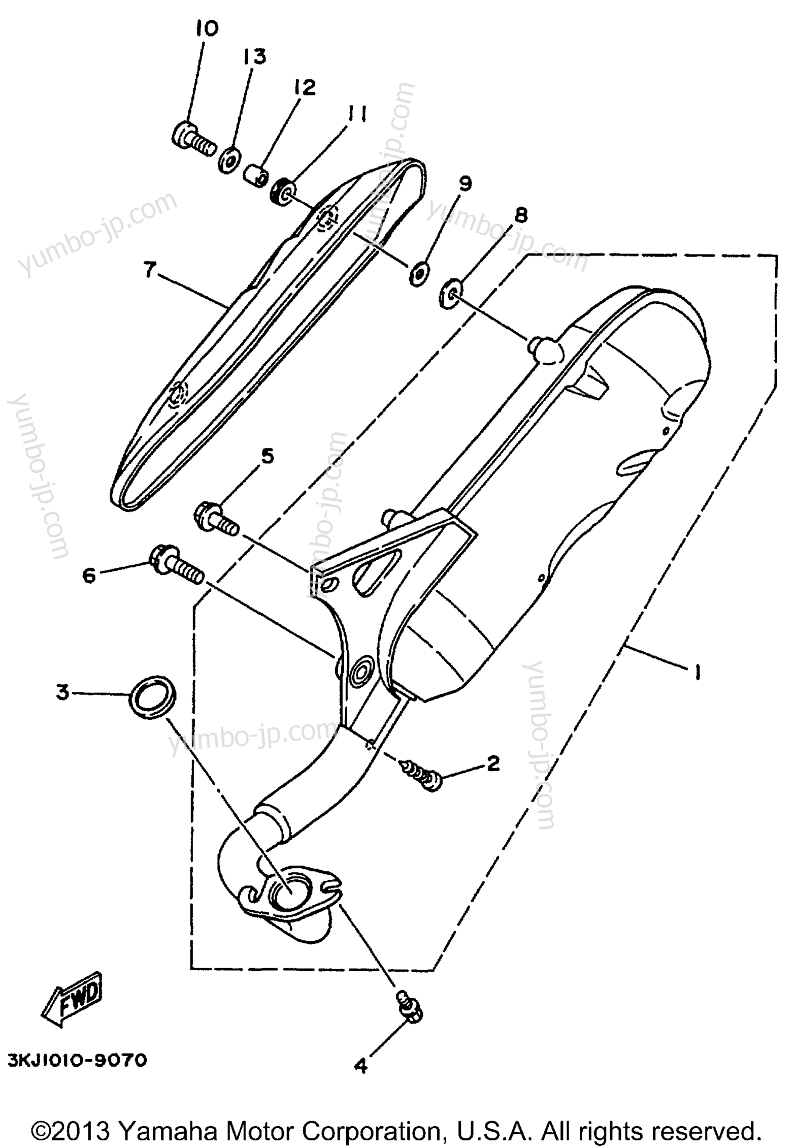 Exhaust для скутеров YAMAHA JOG (CY50M) 2000 г.