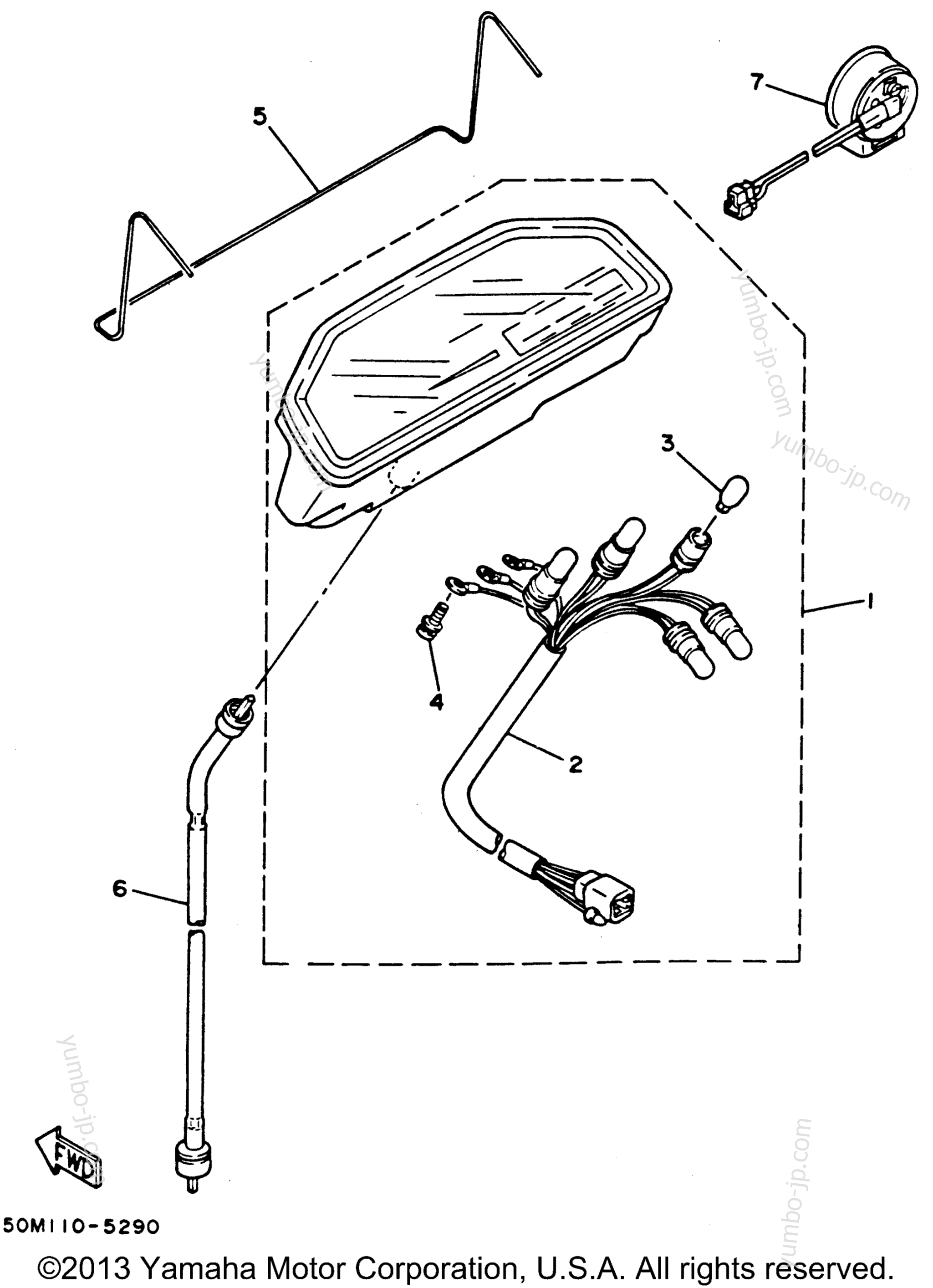 Измерительные приборы для скутеров YAMAHA RIVA 125 (XC125H) 1996 г.