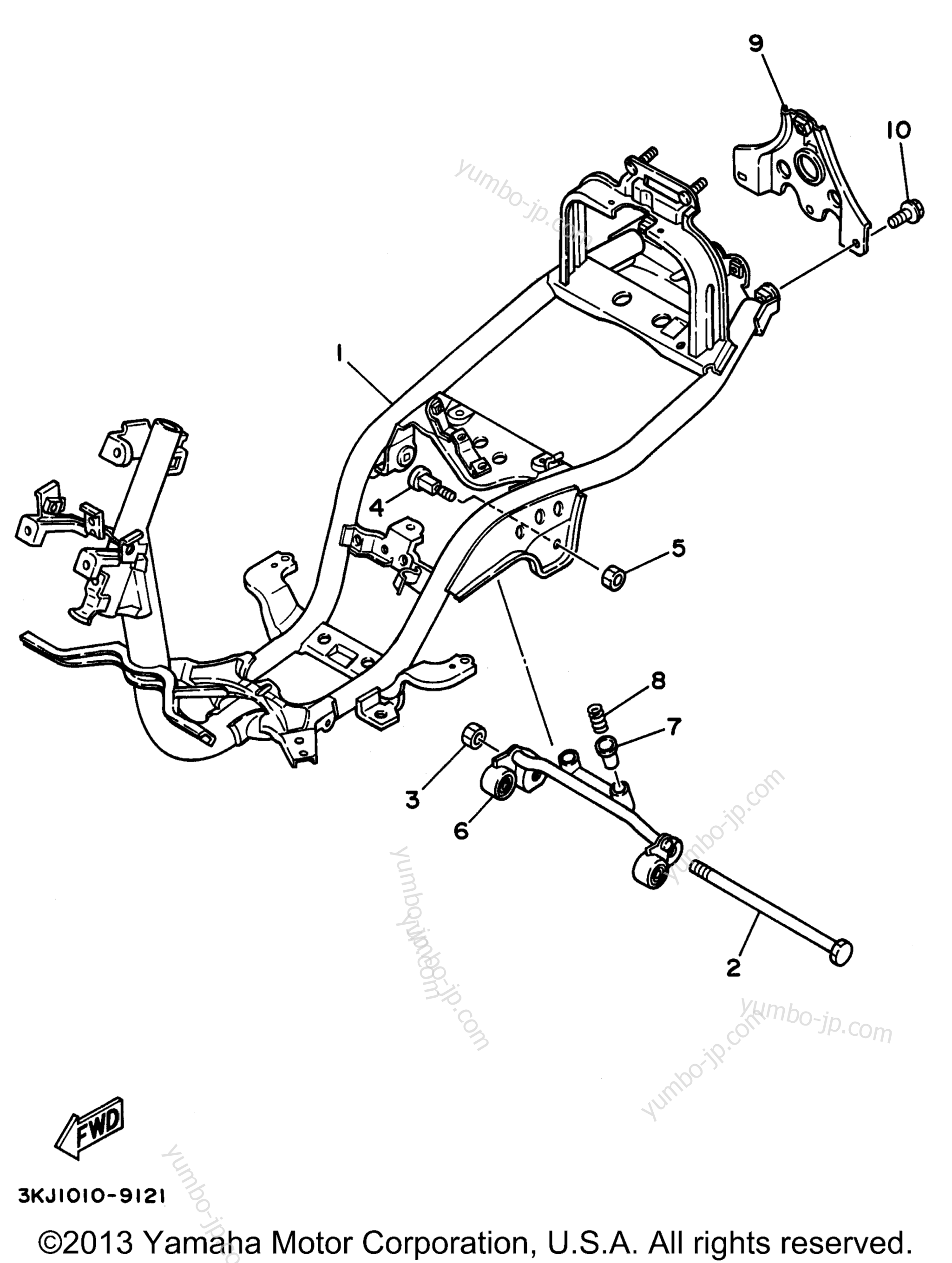 FRAME for scooters YAMAHA JOG (CY50L) 1999 year