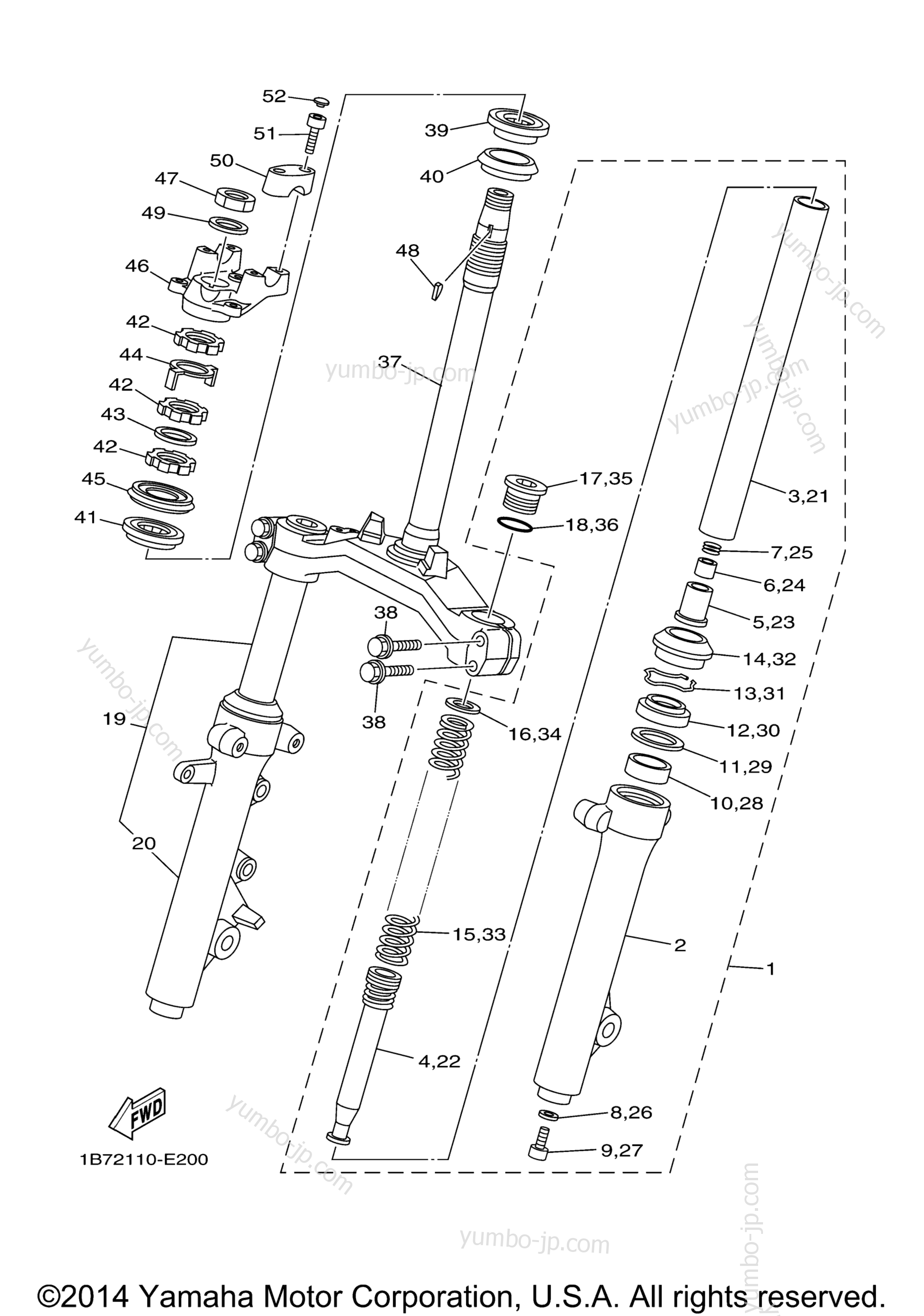 Steering для скутеров YAMAHA MORPHOUS (CP250V) 2006 г.
