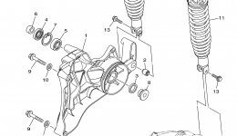 Rear Arm Suspension for скутера YAMAHA MAJESTY (YP400DG)2013 year 